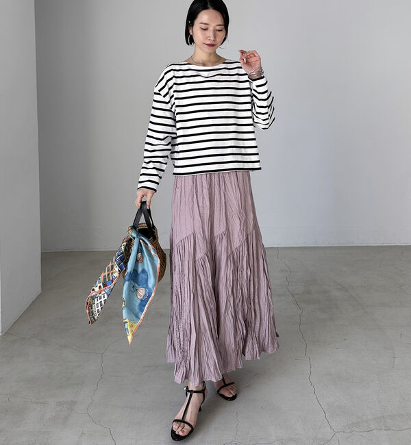 Doux archives「ボーダーショートロンＴｅｅ」|Tシャツ・カットソー|