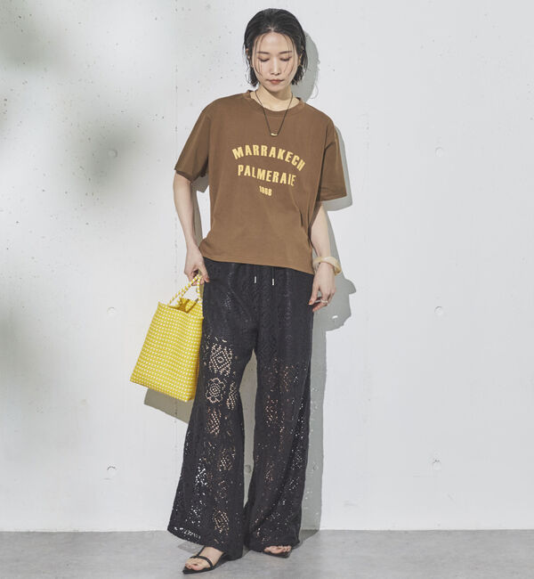 Doux archives「サイドラインレースパンツ」|チノ|