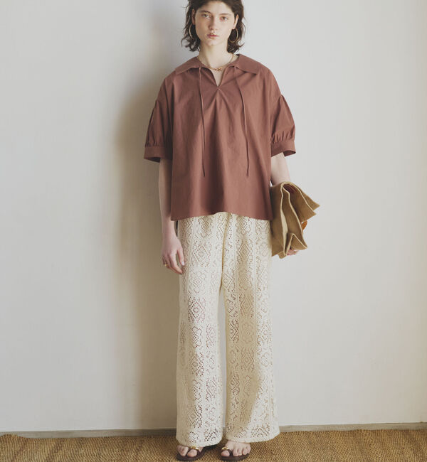 Doux archives「サイドラインレースパンツ」|チノ|