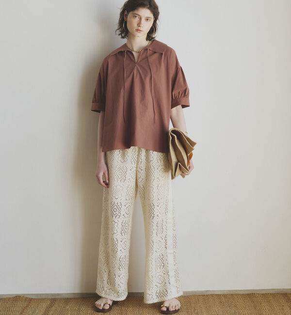 Doux archives「サイドラインレースパンツ」|チノ|