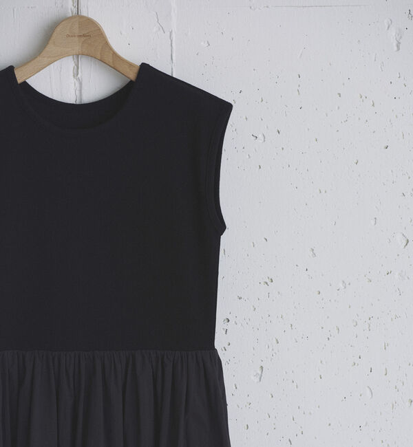 Doux archives「リブタフタコンビワンピース」|ワンピース|