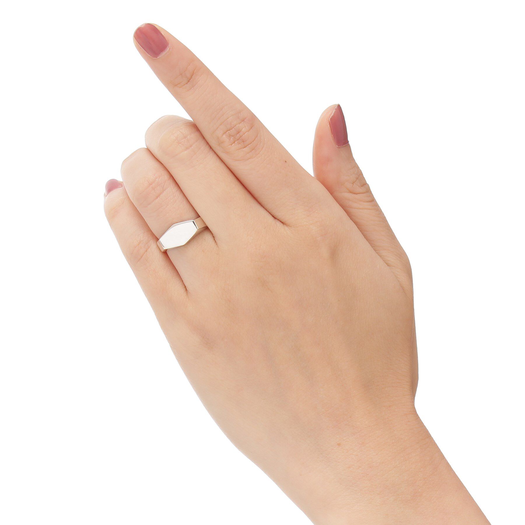 COCOSHNIK「シルバー ヘキサゴン リング」|リング|