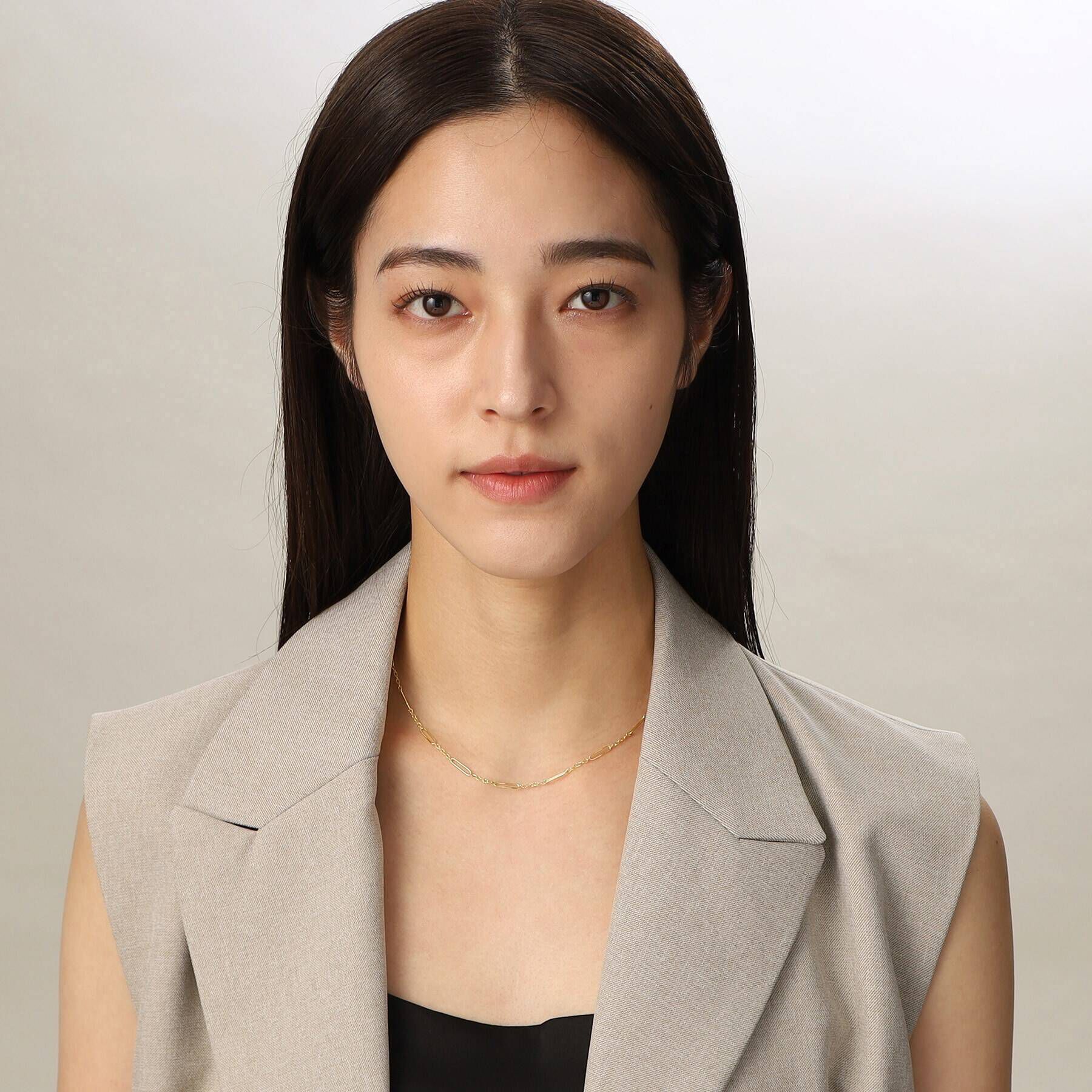 COCOSHNIK「K10PCチェーン ステーションネックレス」|ネックレス|