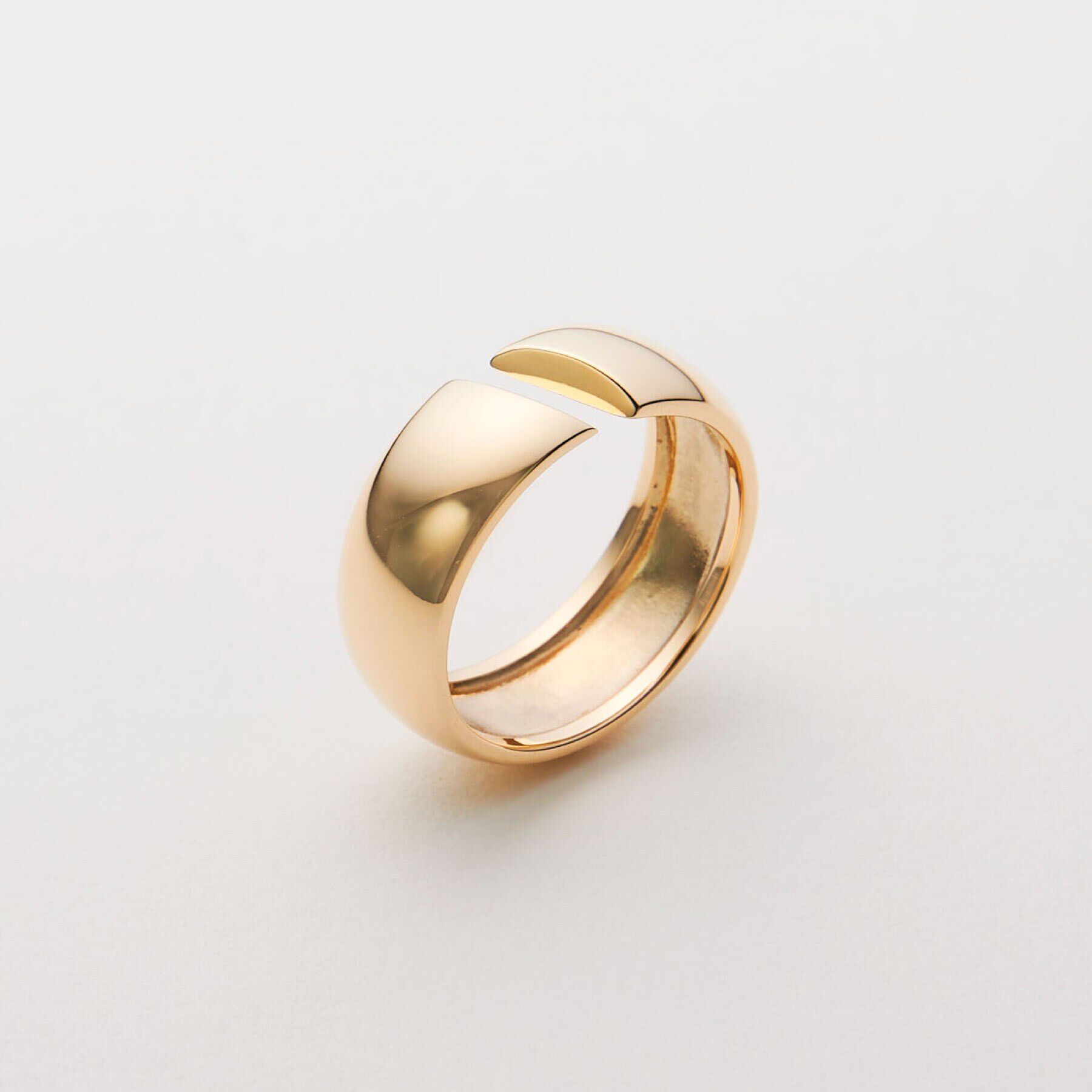 COCOSHNIK「K10ダイヤゴナルスリット リング」|リング|