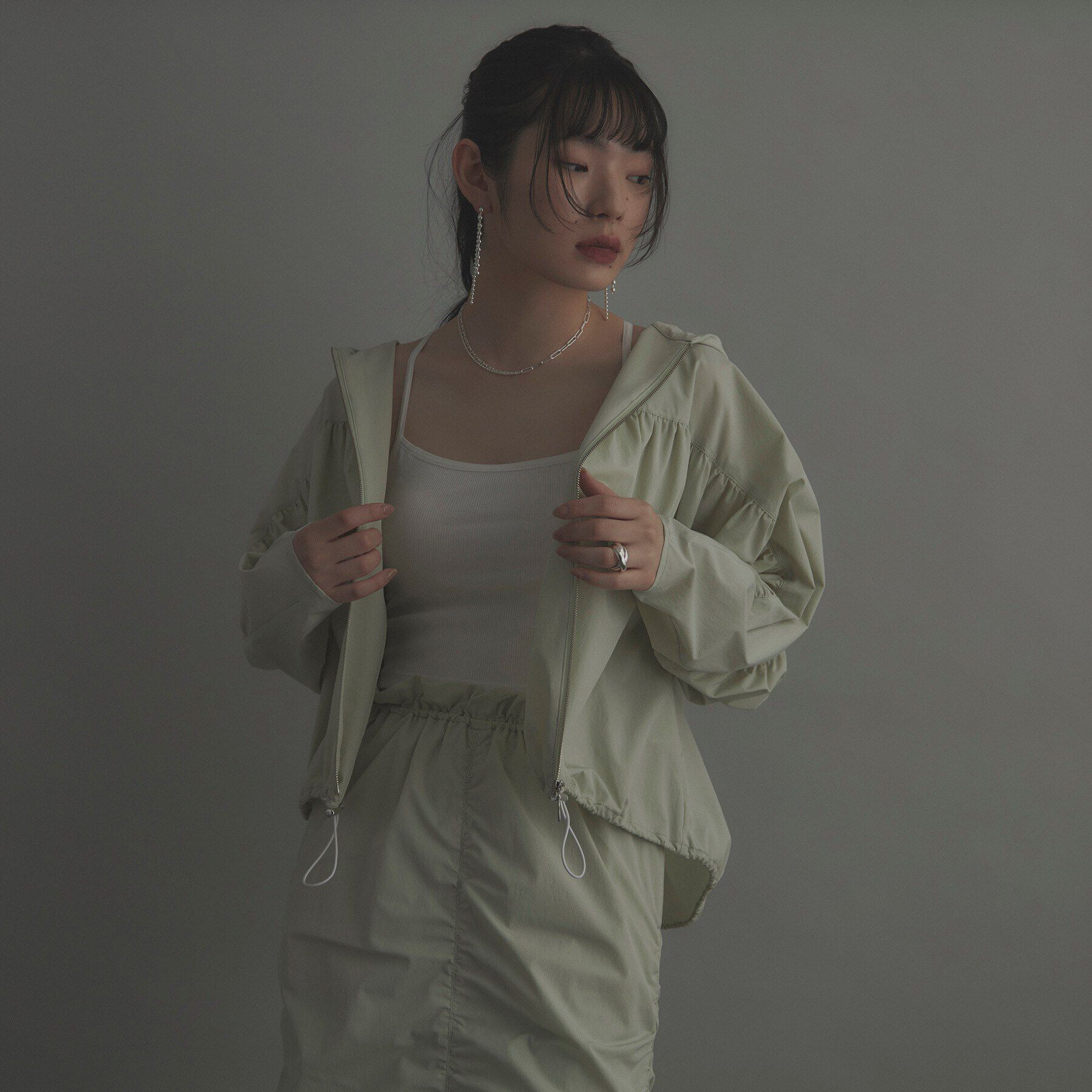 COCOSHNIK ONKITSCH「シルバー コンビネーションチェーン ニュアンスボールネックレス」|ネックレス|