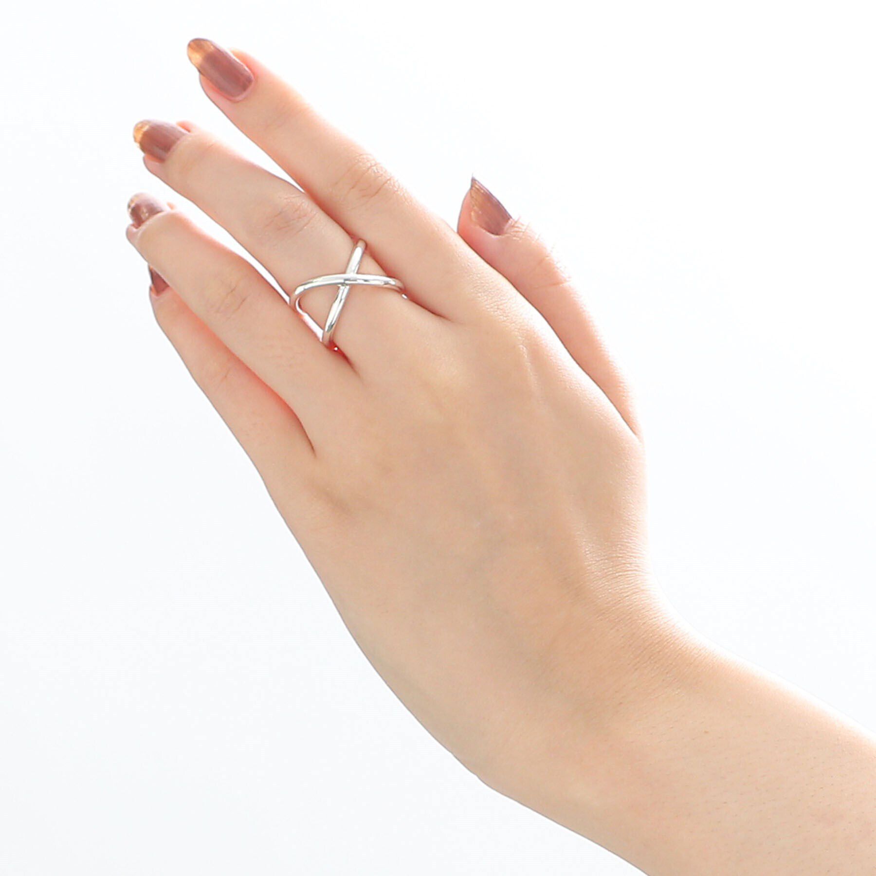 COCOSHNIK ONKITSCH「シルバー ラインリング スロープ」|リング|