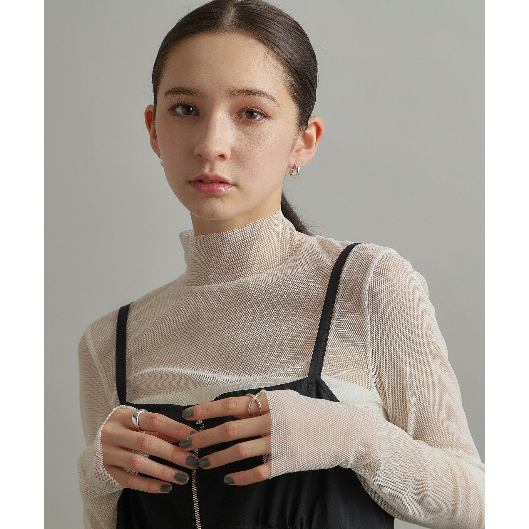 COCOSHNIK ONKITSCH「シルバー ラインリング スロープ」|リング|