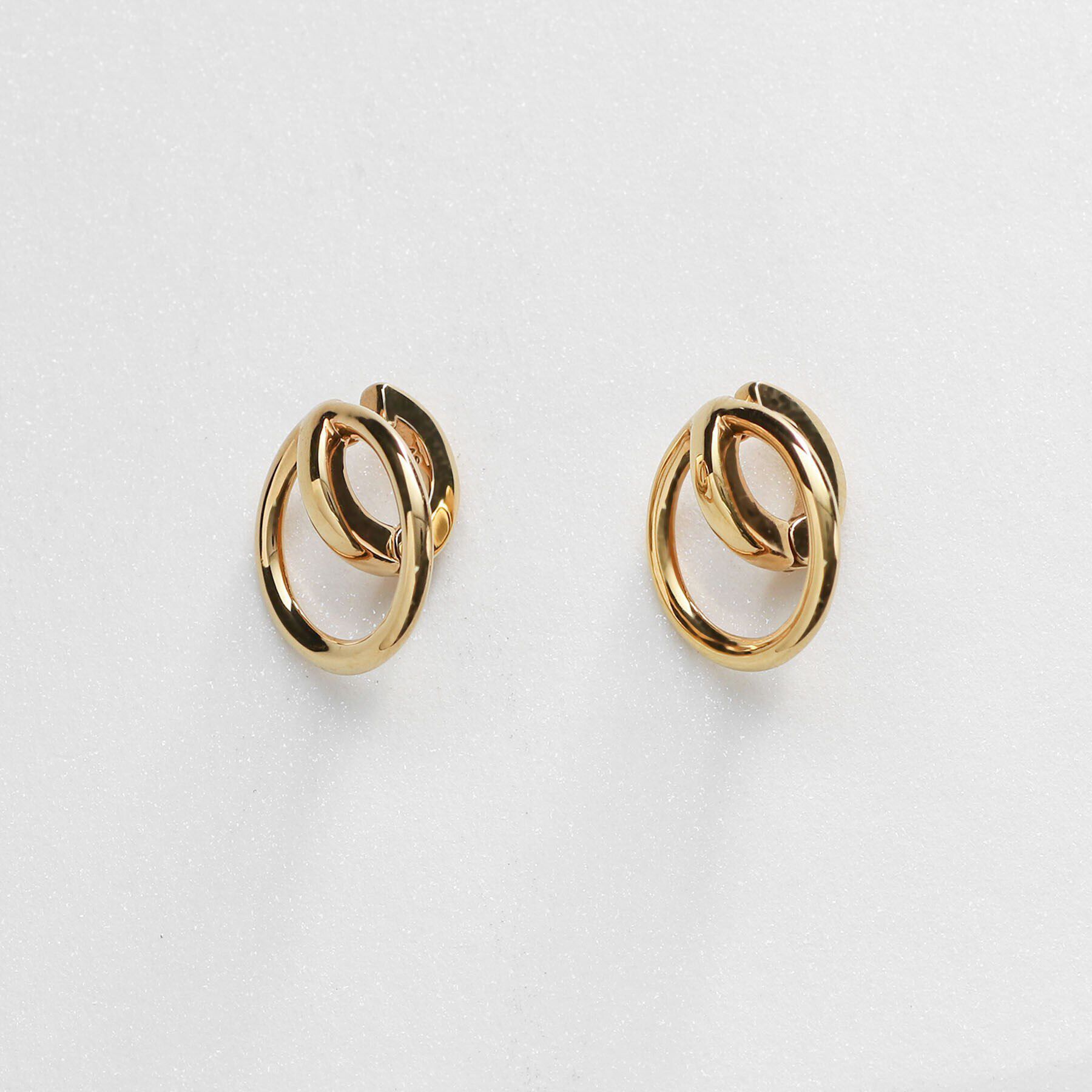 COCOSHNIK ONKITSCH「シルバー クロスフープ　イヤリング GP」|イヤリング|