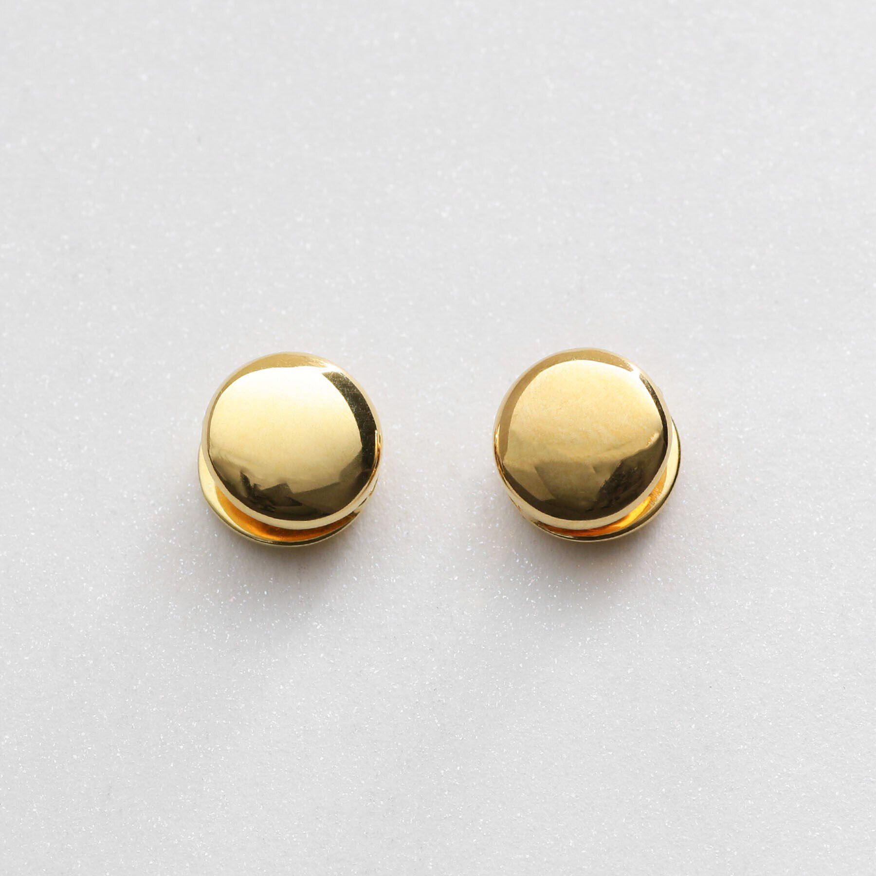 COCOSHNIK ONKITSCH「シルバー ラウンドカボション　イヤリング GP」|イヤリング|