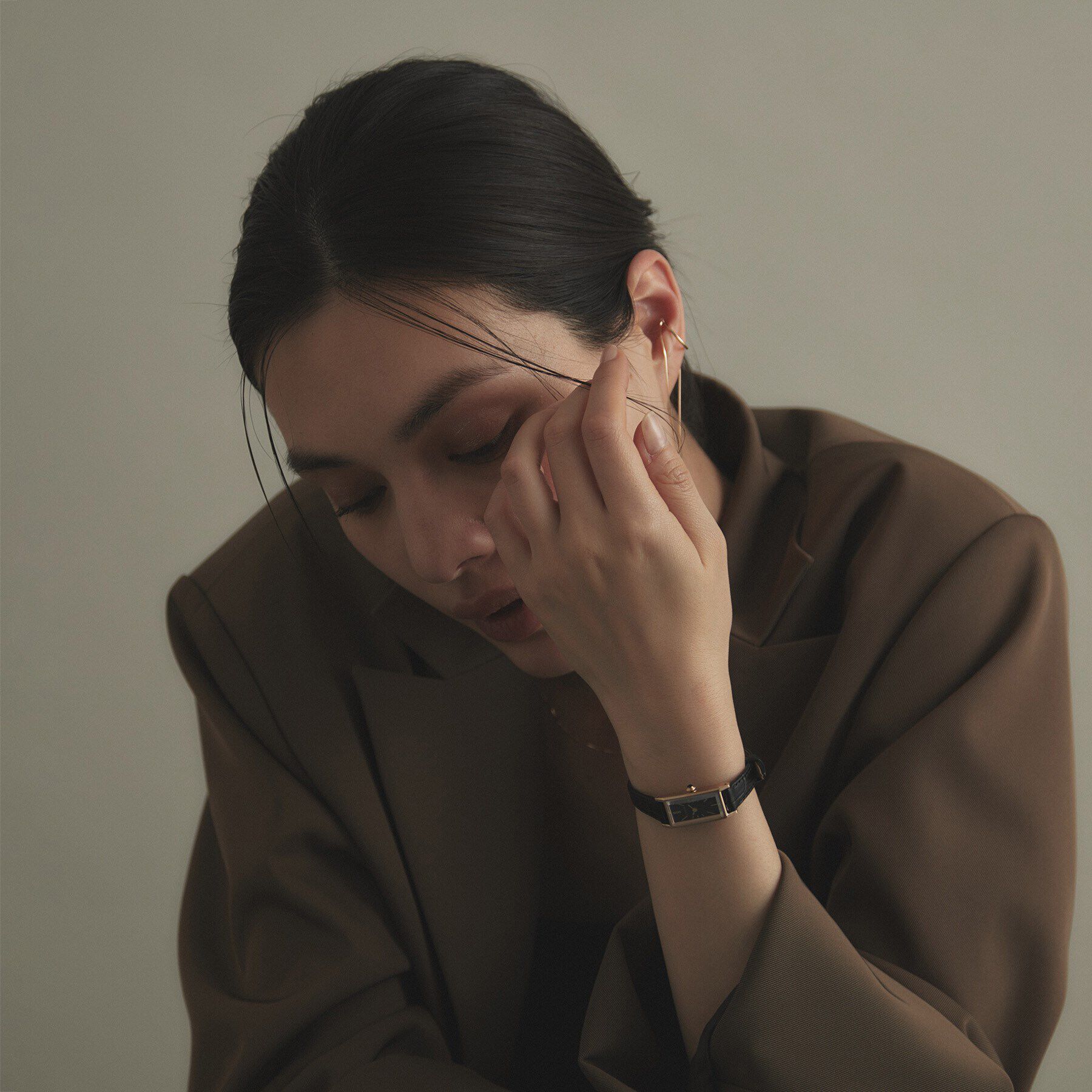 COCOSHNIK「RG Kii:別注モデルスクエア チェンジャブルバンドウォッチ（ブラック）」|腕時計|