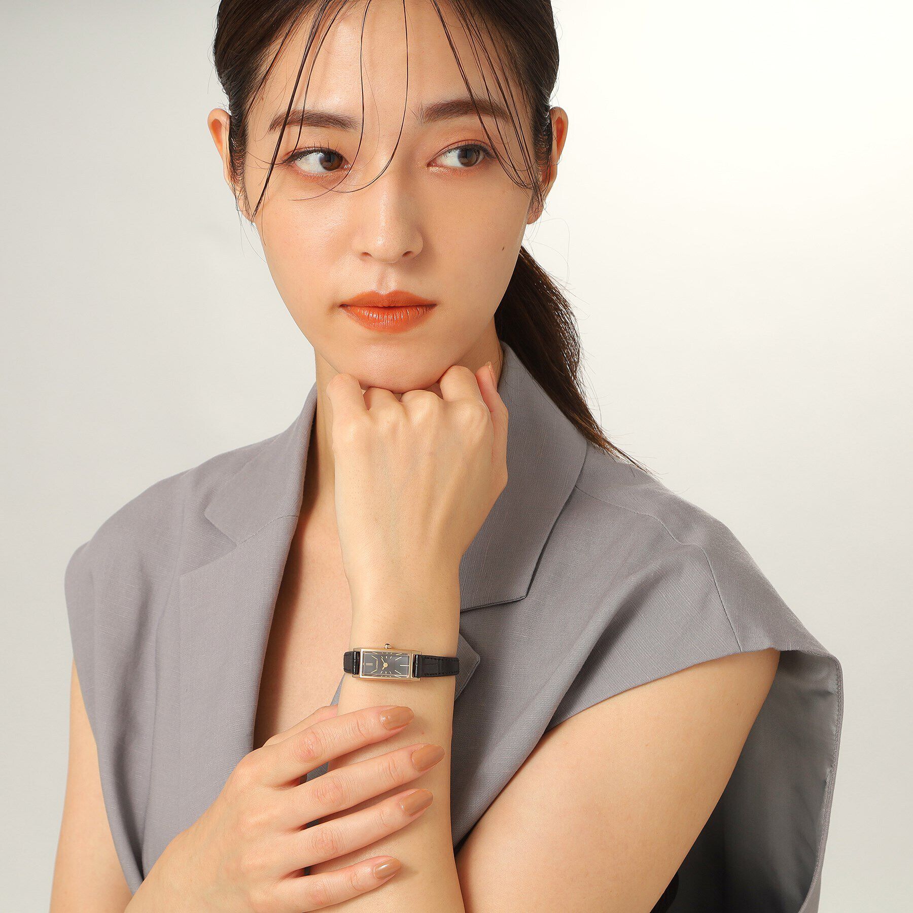 COCOSHNIK「RG Kii:別注モデルスクエア チェンジャブルバンドウォッチ（ブラック）」|腕時計|