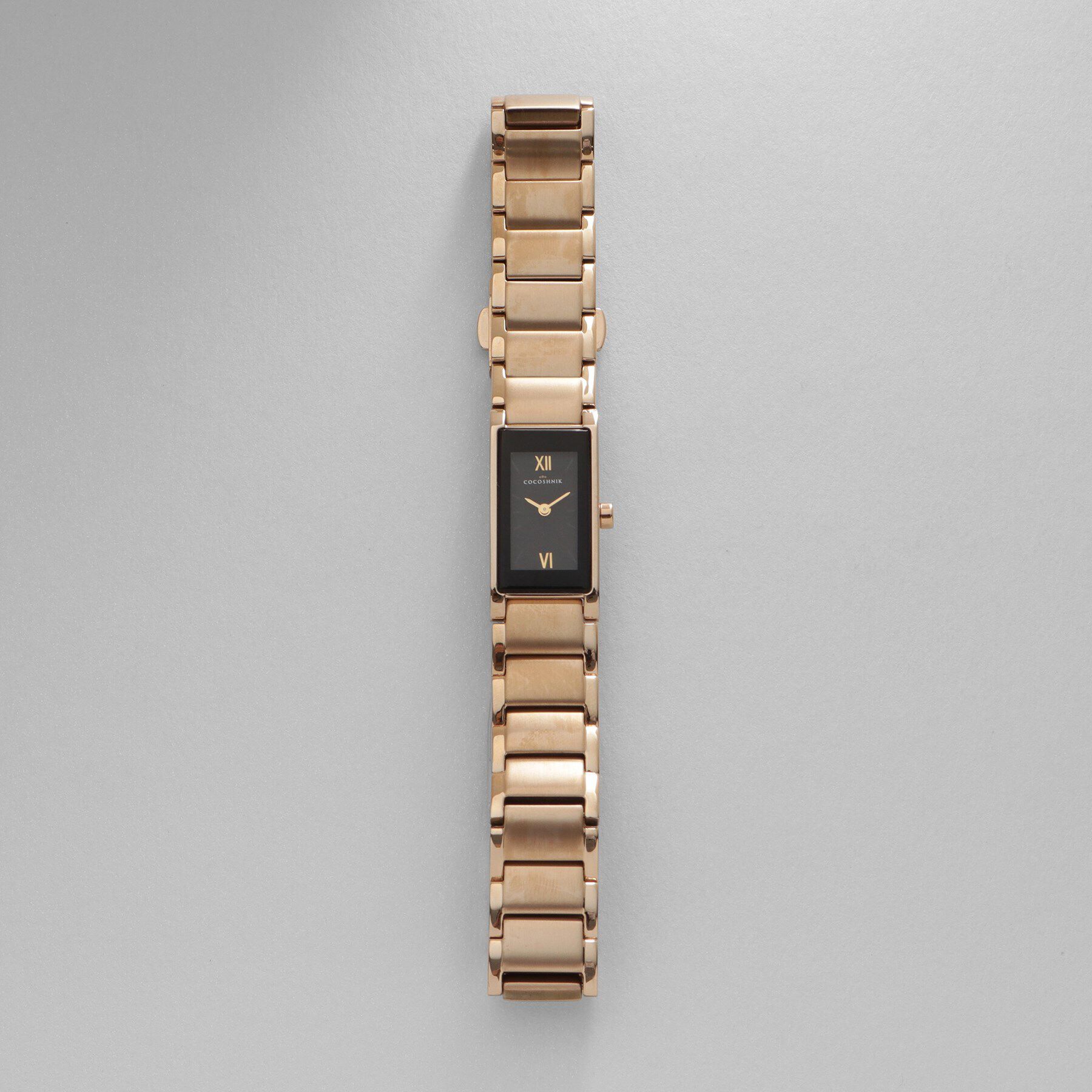 COCOSHNIK「RGスクエア3連バンド ウォッチ（ブラックマット）」|腕時計|