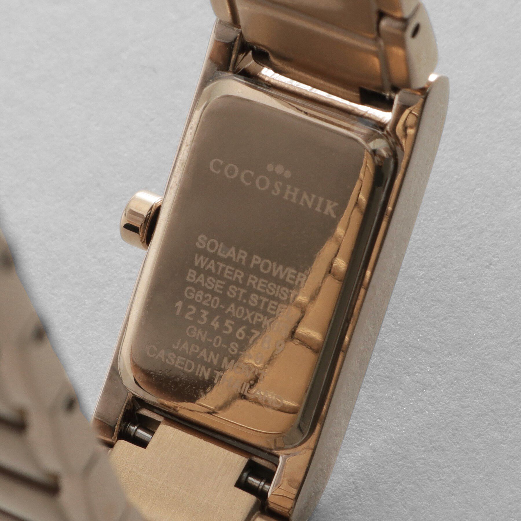 COCOSHNIK「RGスクエア3連バンド ウォッチ（ブラックマット）」|腕時計|