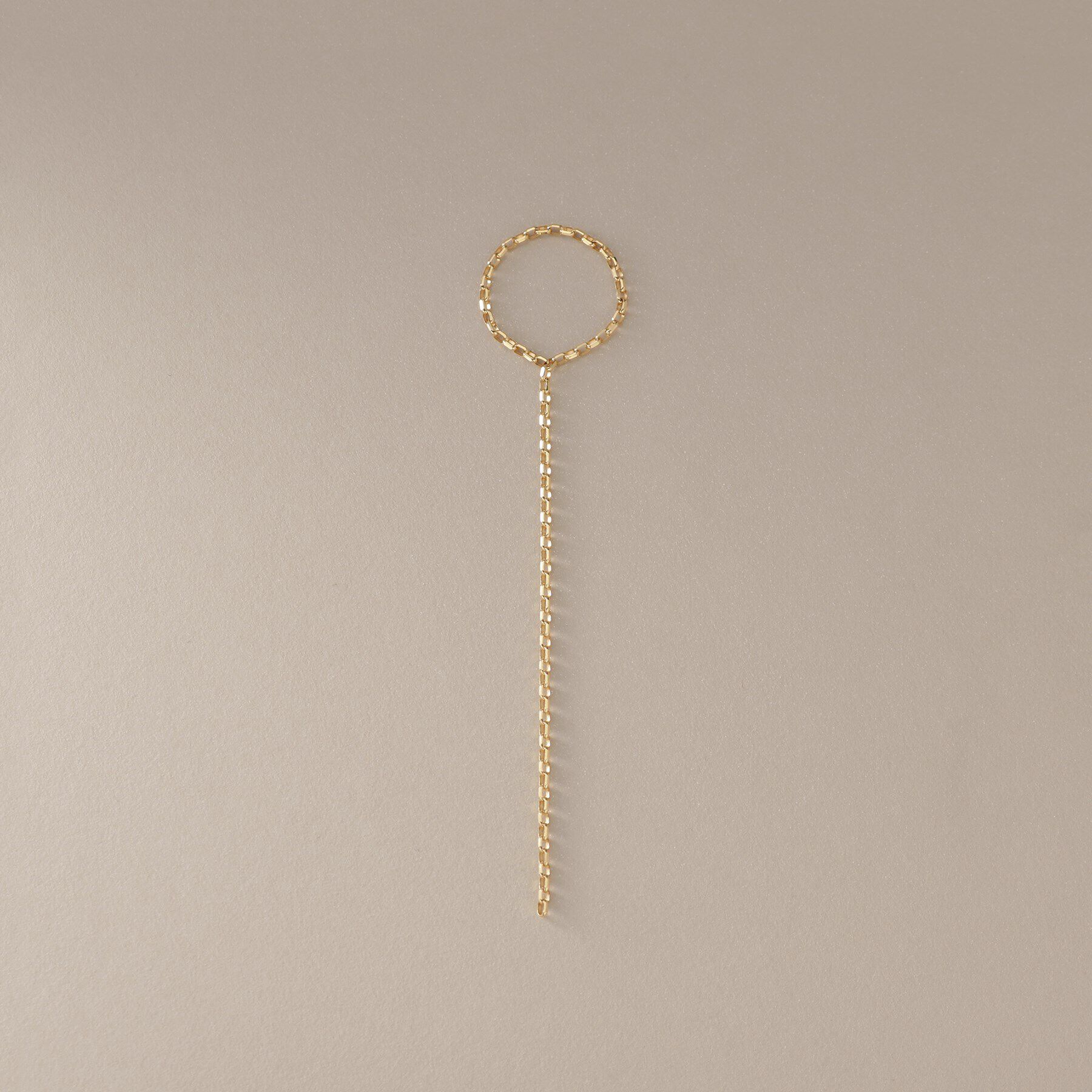 COCOSHNIK「K18MVハンギングチェーン リング」|リング|