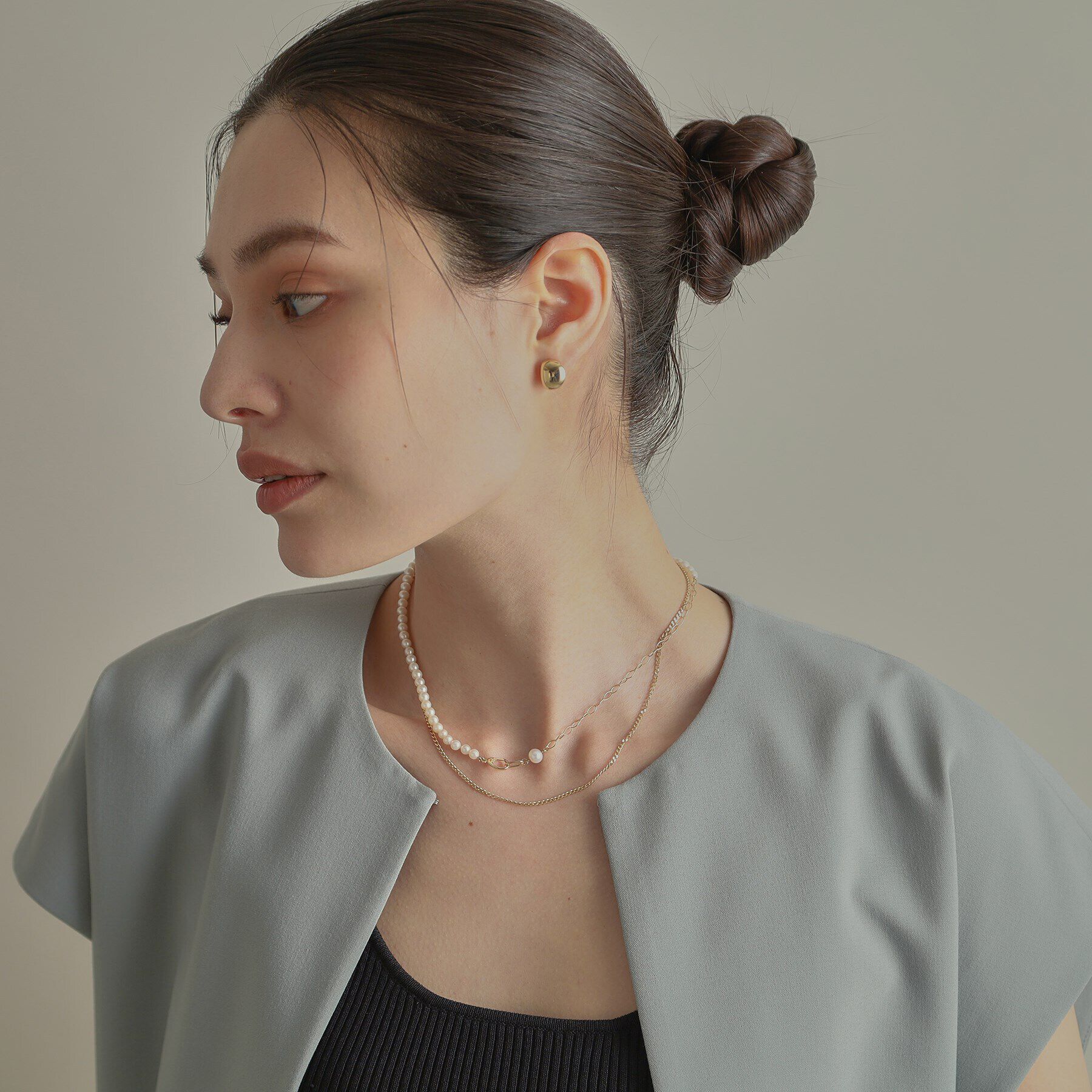 COCOSHNIK「K10キヘイチェーン ネックレス」|ネックレス|