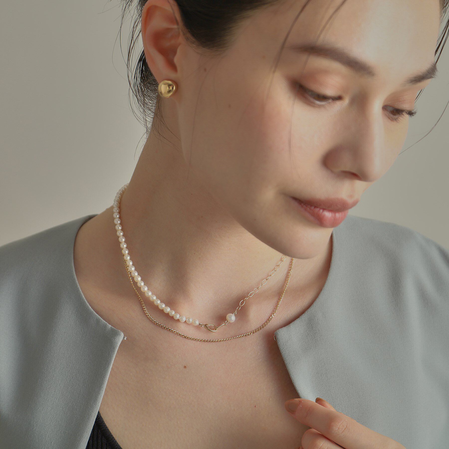 COCOSHNIK「K10キヘイチェーン ネックレス」|ネックレス|