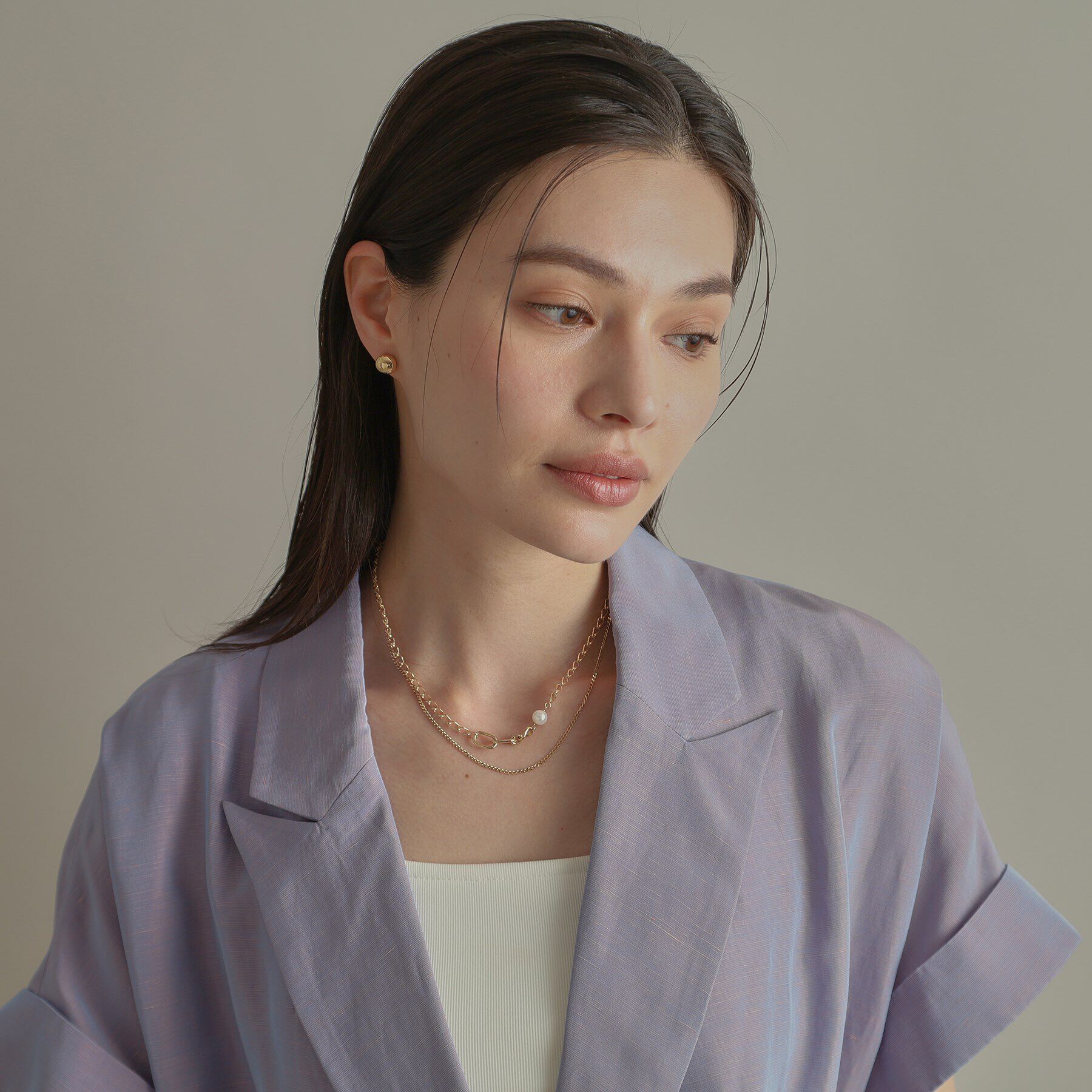 COCOSHNIK「K10キヘイチェーン ネックレス」|ネックレス|