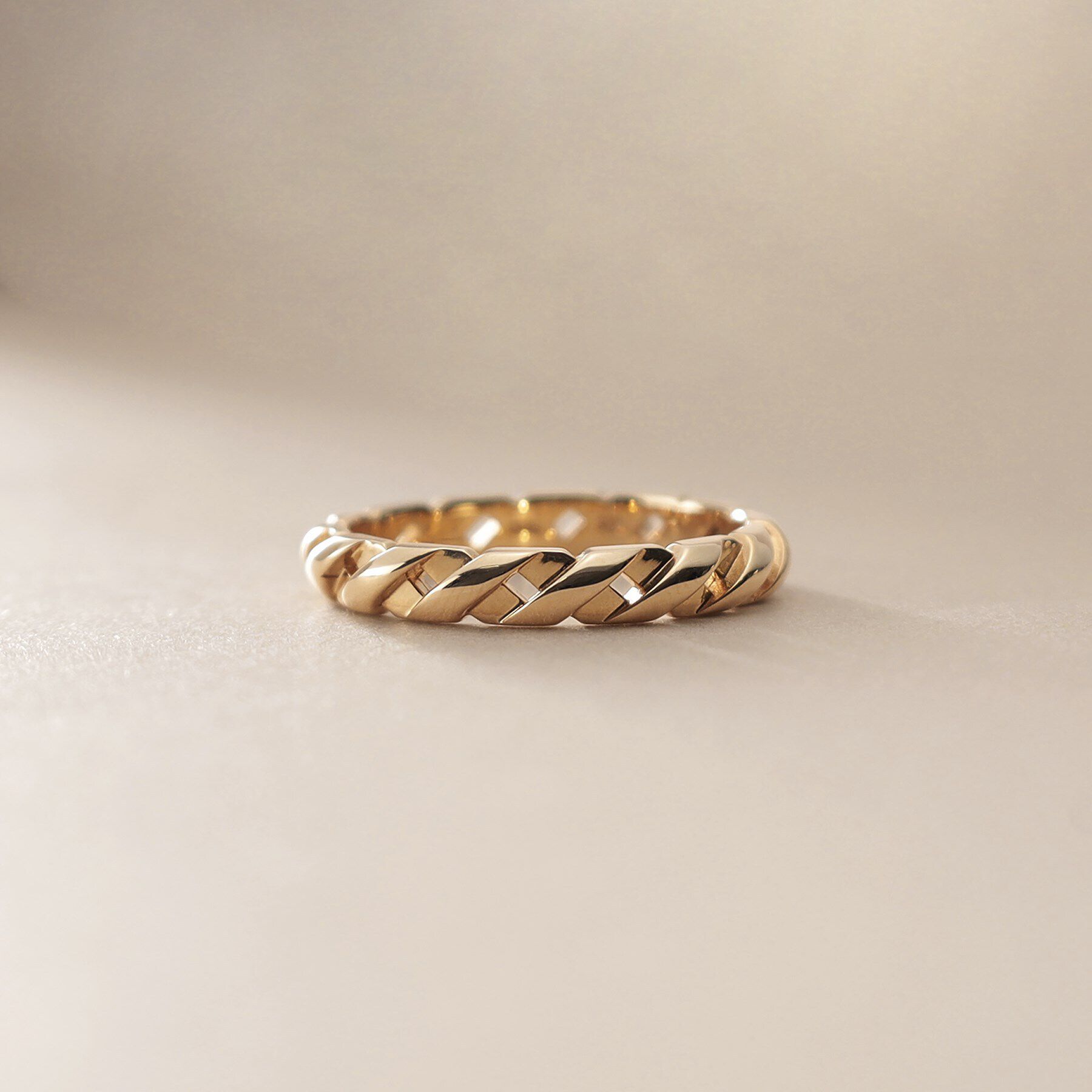 COCOSHNIK「K10メッシュパターン リング小」|リング|