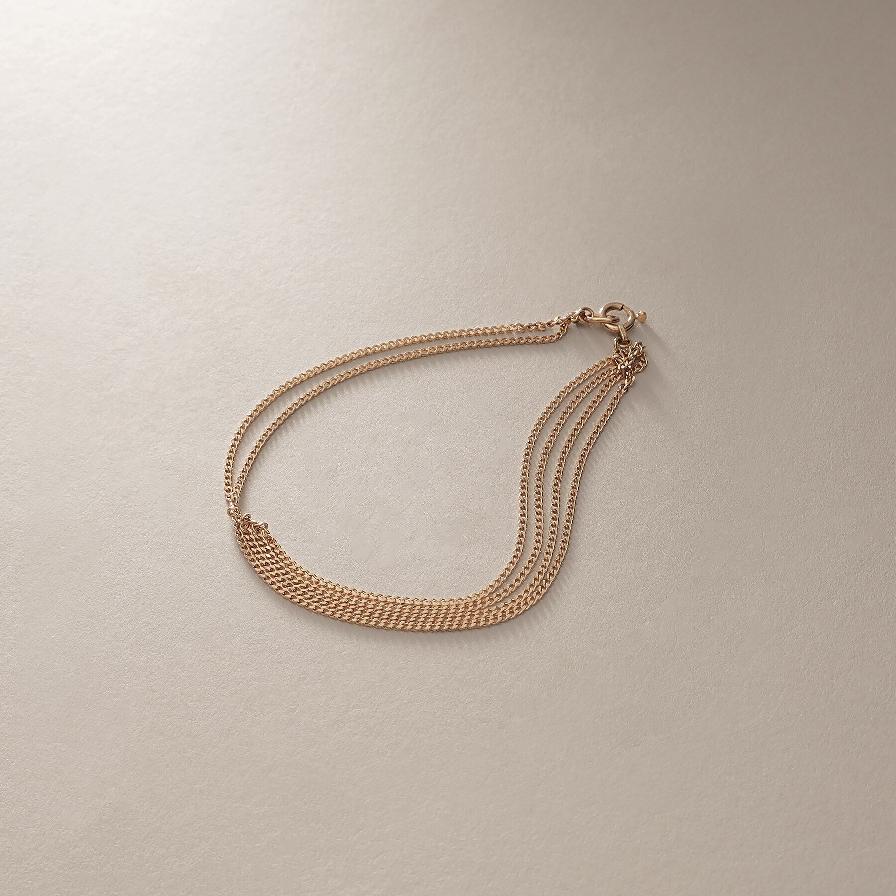 COCOSHNIK「K10キヘイアシンメトリードレープ ブレスレット」|ブレスレット・バングル|