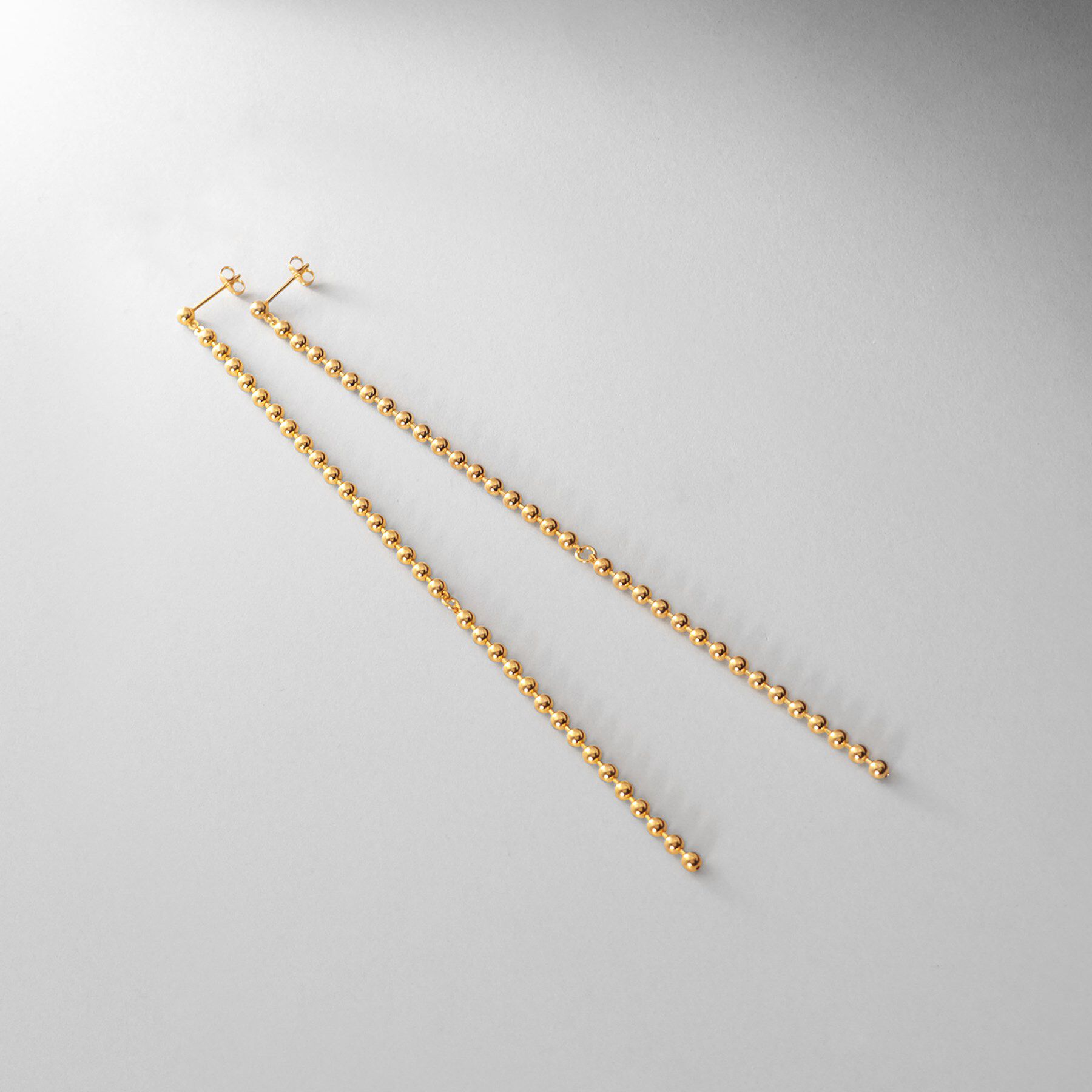 COCOSHNIK ONKITSCH「シルバー チェーンピアス ボールループ GP」|ピアス|