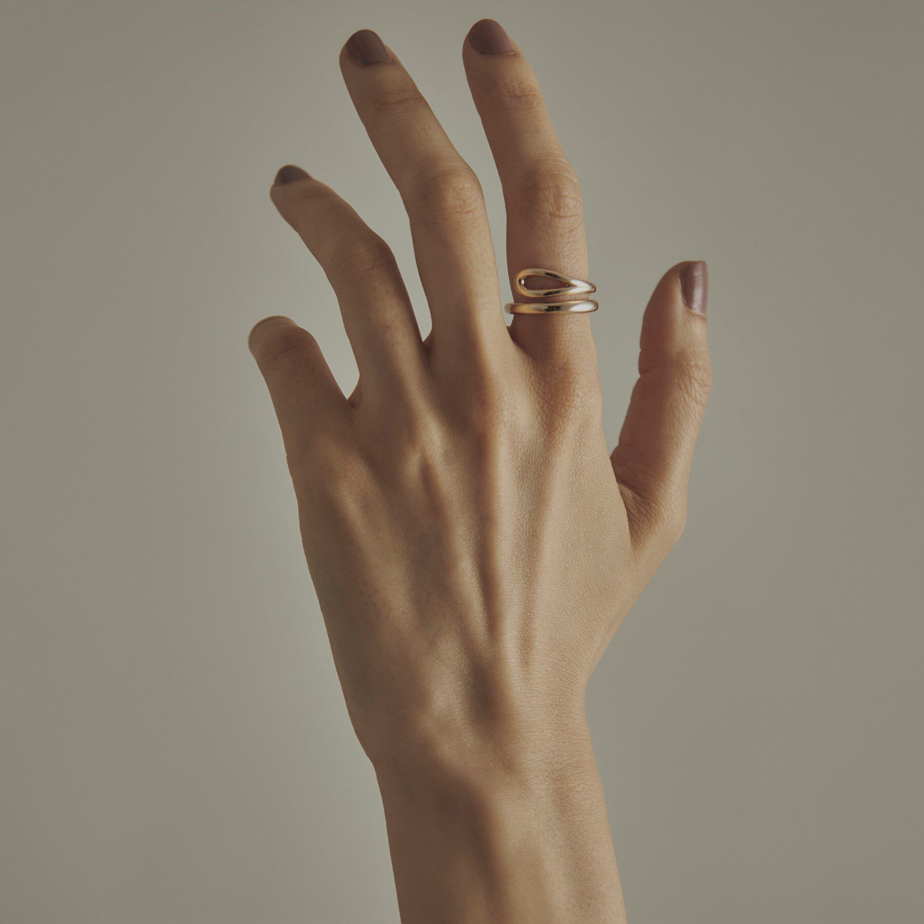 COCOSHNIK「K10ニュアンススリット リング」|リング|