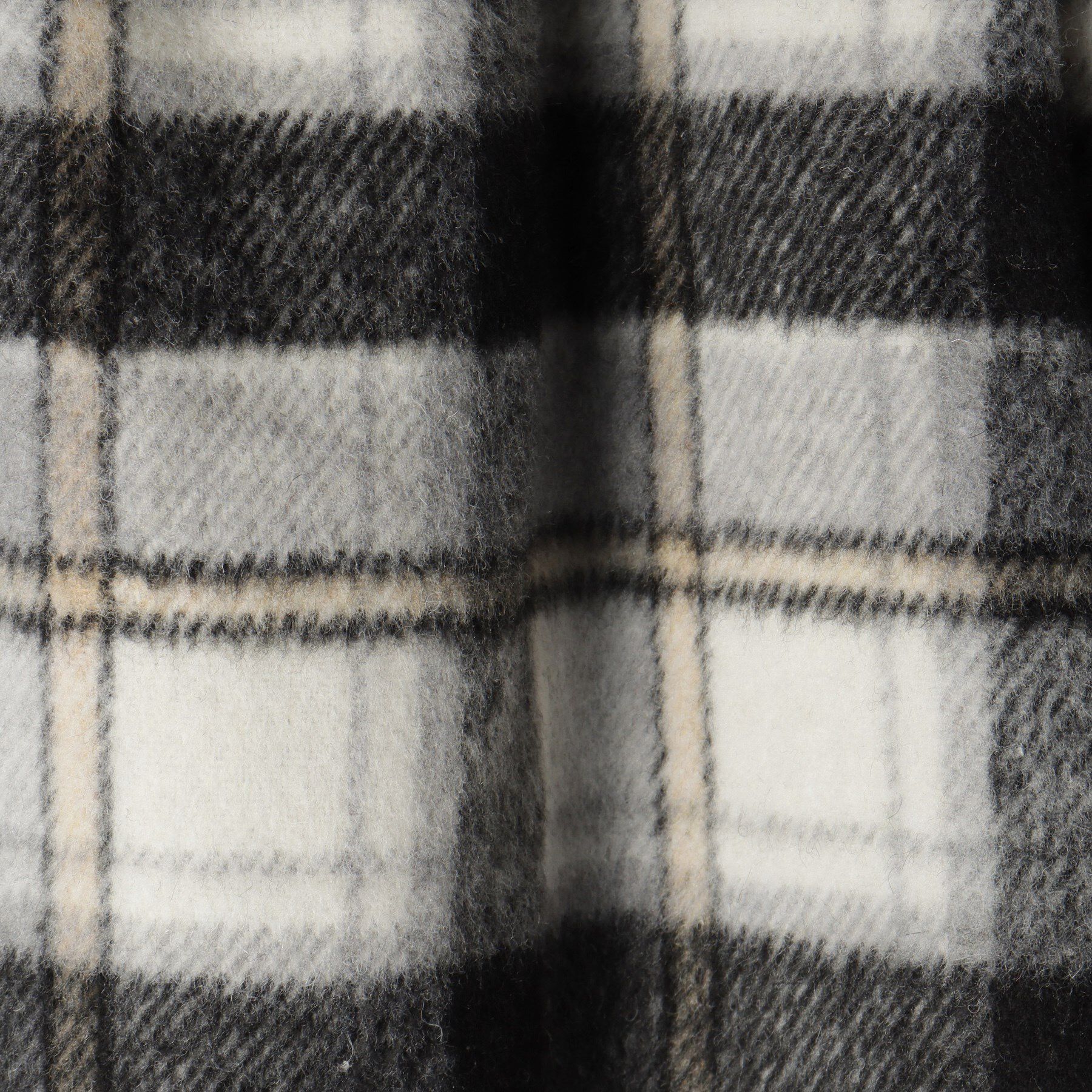 SHOO･LA･RUE「【100-150cm】フェイクファーポケットチェック台形スカート」|スカート|