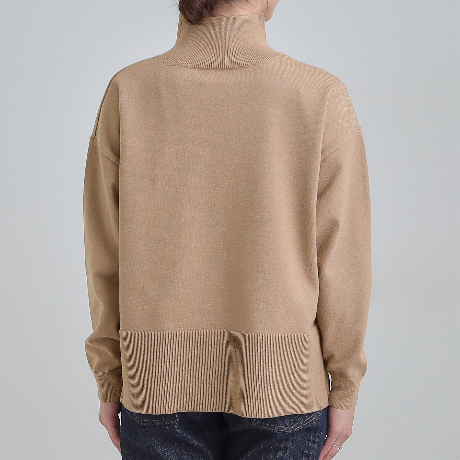 SHOO･LA･RUE「【2点セット/S-LL】時短で決まる もちもちニット＆裾シャツインナー」|その他|