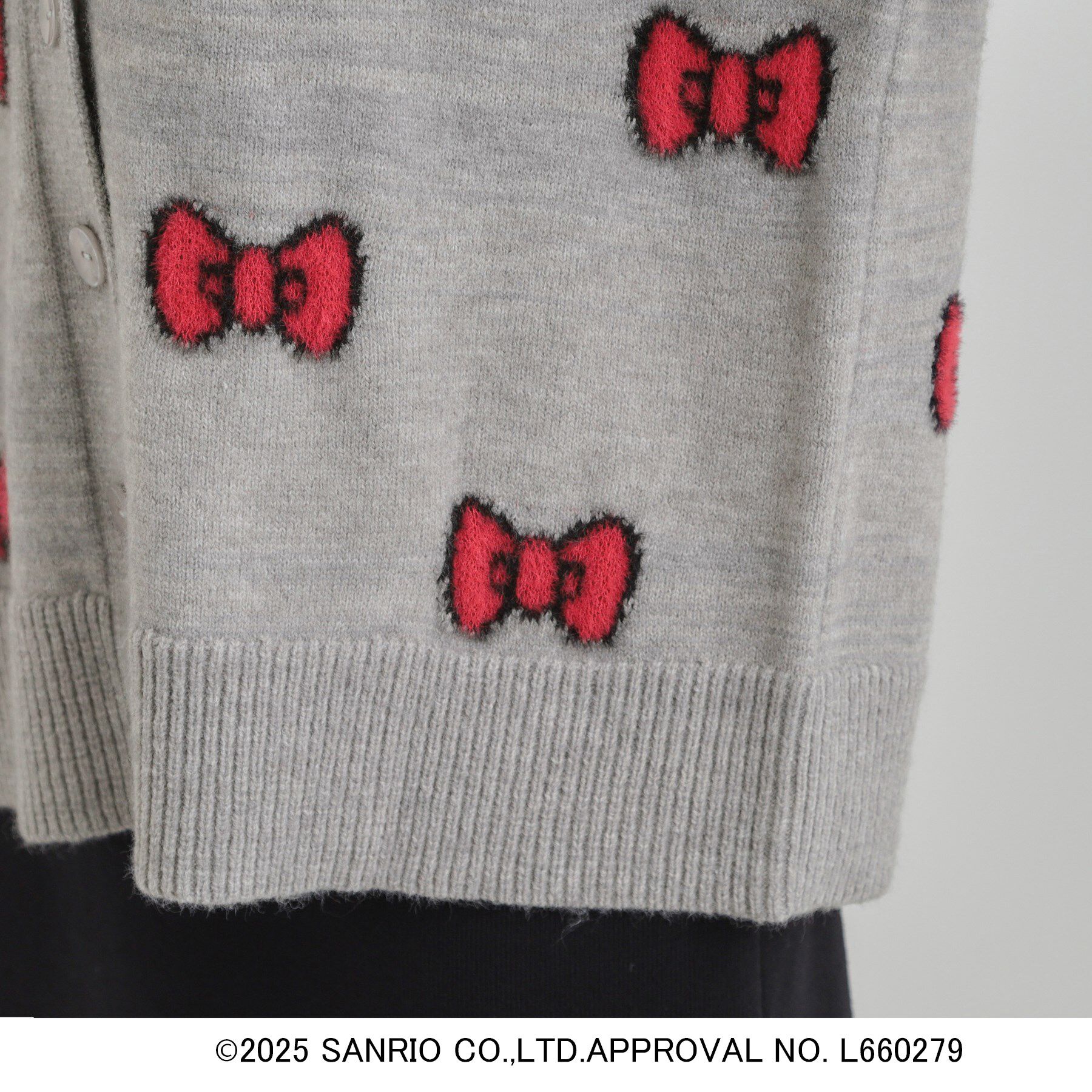 SHOO･LA･RUE「【HELLO KITTY コラボ】Vネックジャカードカーディガン」|カーディガン|