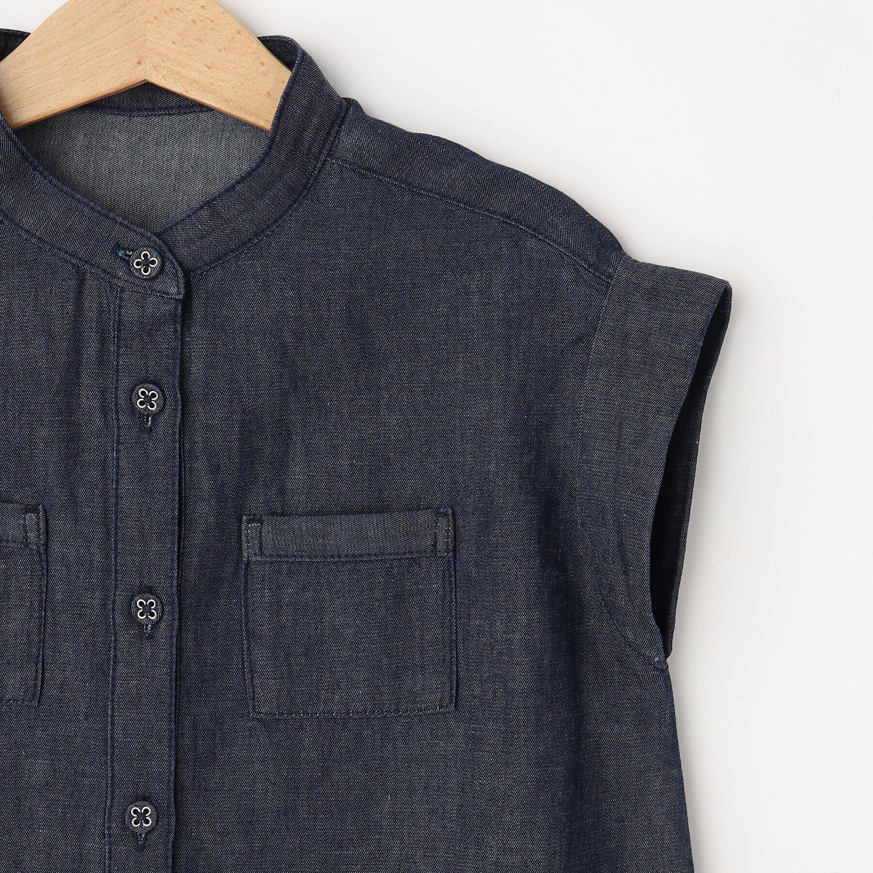 Dessin「【リンクコーデ】綿麻デニムシャツワンピース」|ワンピース|