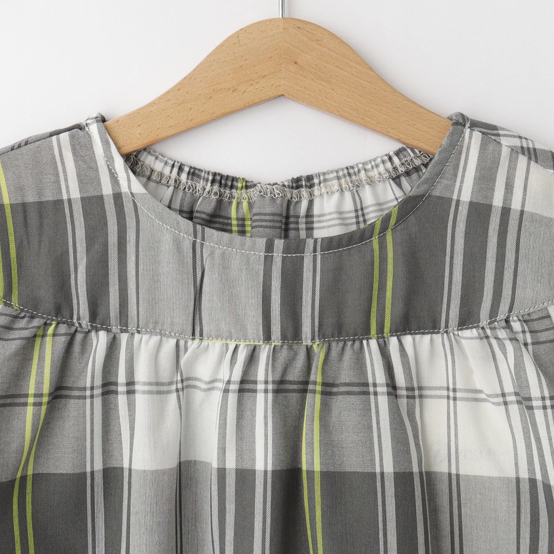 Dessin「【リンクコーデ】ガーゼチェックチュニックワンピース」|ワンピース|