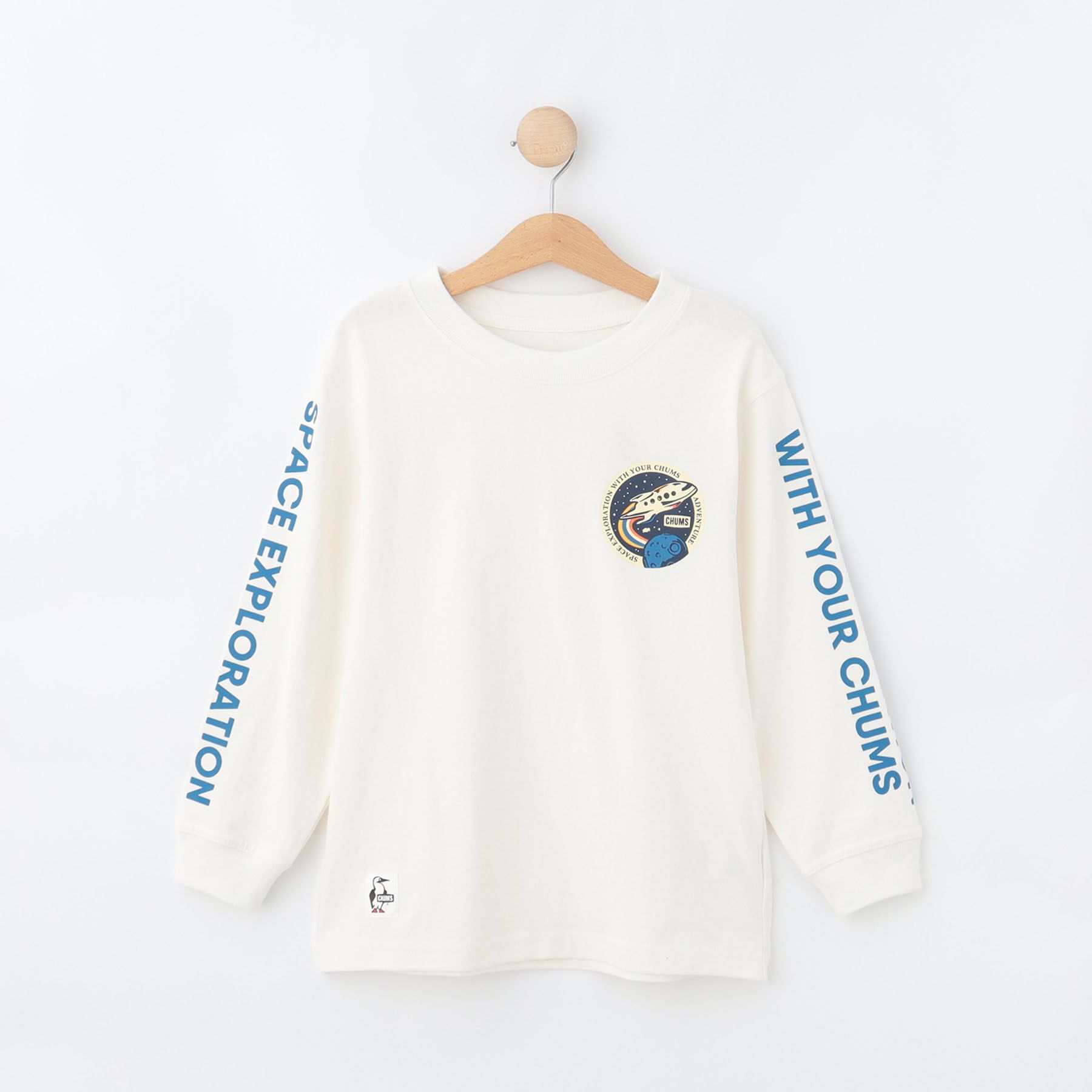 Dessin「◆CHUMS(チャムス) 袖プリントロングTシャツ」|Tシャツ・カットソー|ホワイト(001)