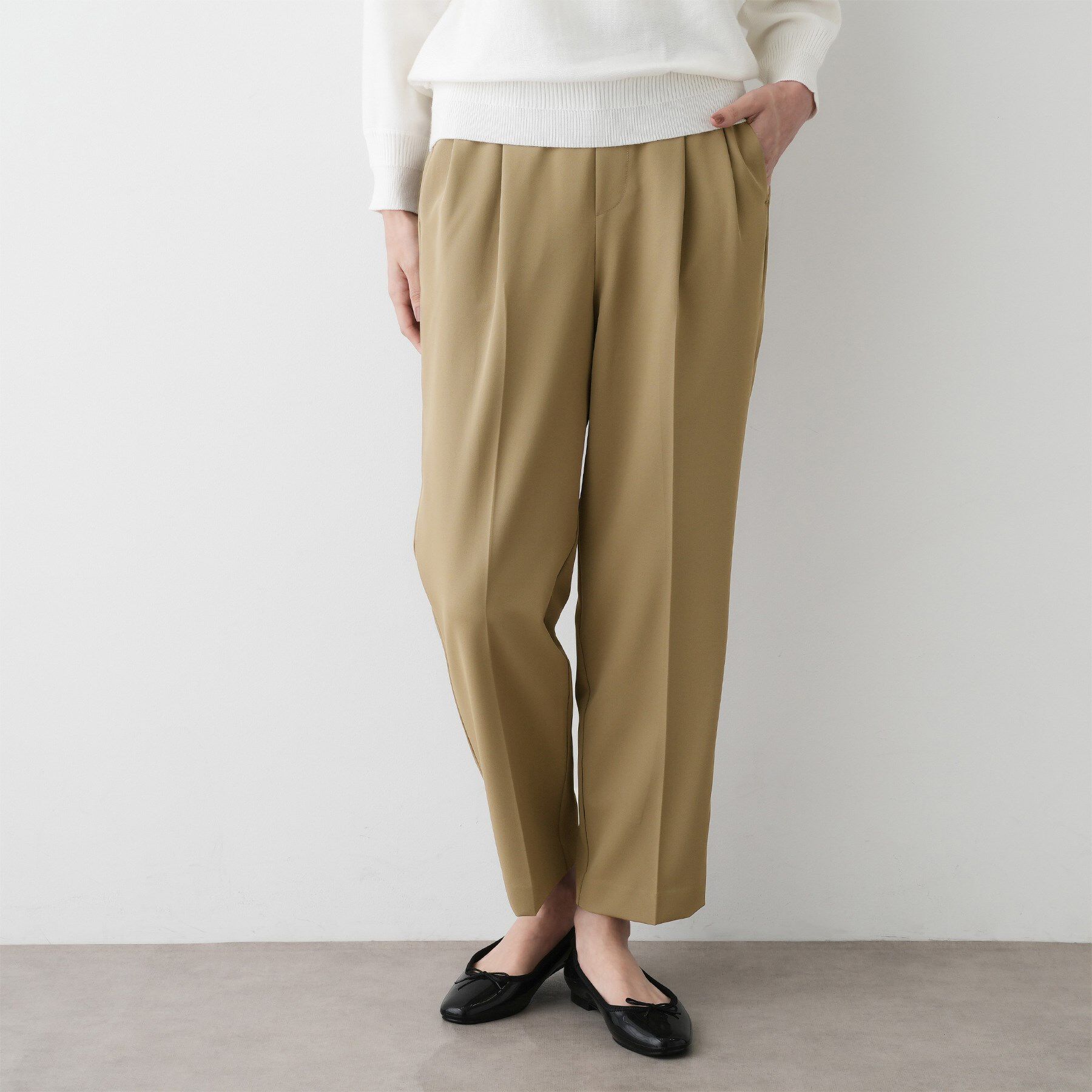 Dessin「【洗える】マットドレープワイドパンツ」|その他|