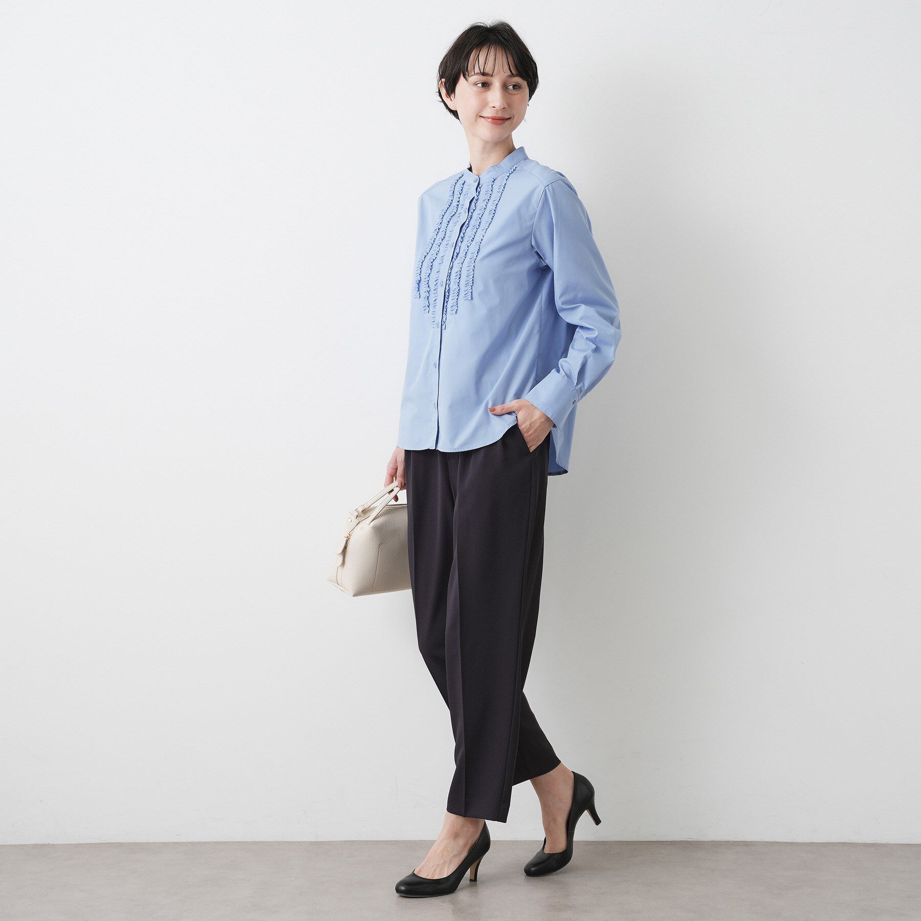 Dessin「【洗える】マットドレープワイドパンツ」|その他|