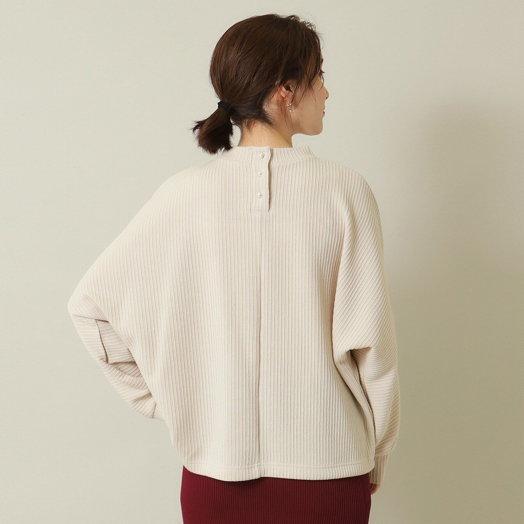 ITS&rsquo;DEMO「【伸縮性あり／手洗い可】ドルマンプルオーバー」|Tシャツ・カットソー|