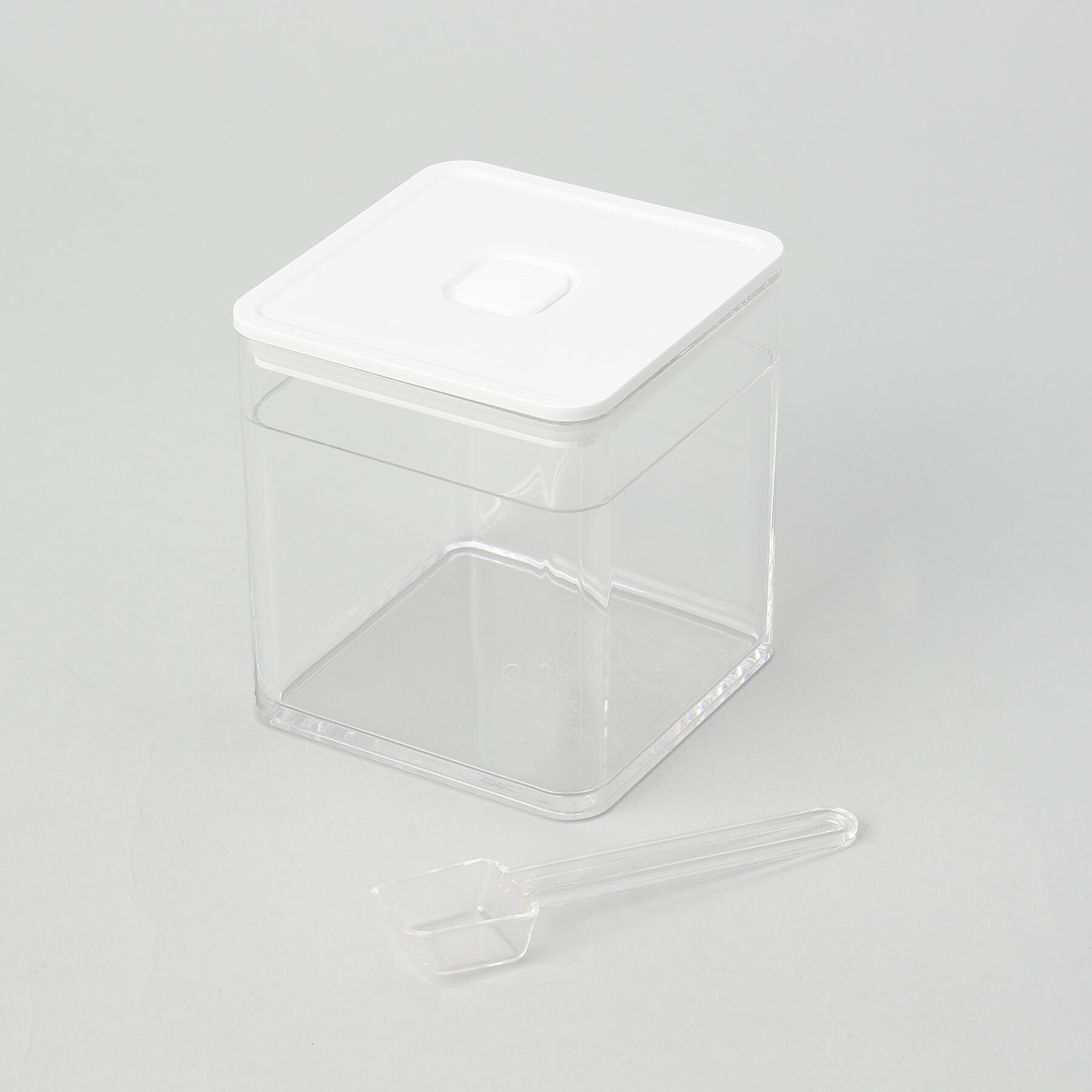 212 KITCHEN STORE「スプーン付き バルブ付き密閉保存容器  WH 山崎実業 ＜tower タワー＞」|食器・キッチングッズ|