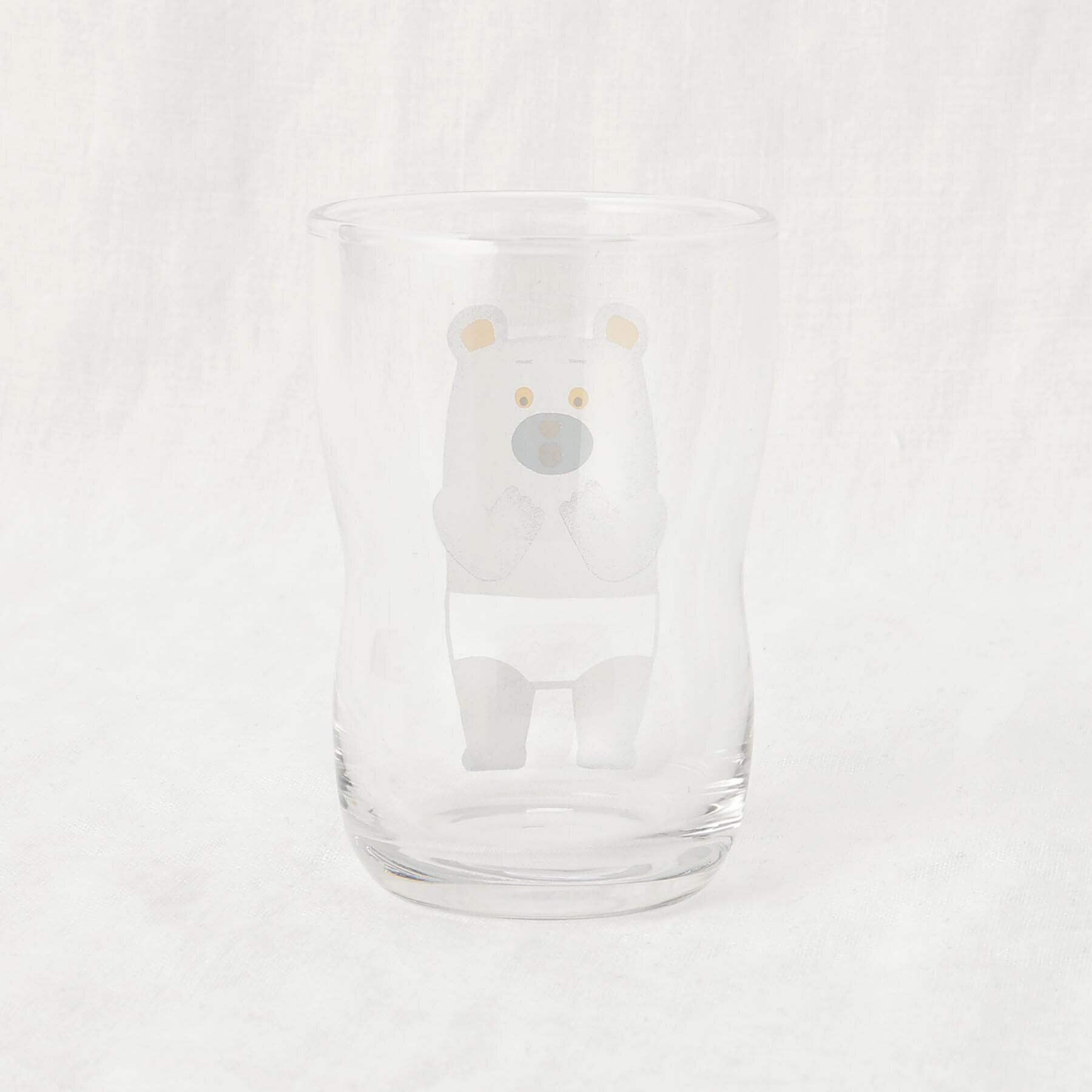 212 KITCHEN STORE「つよいこグラスS＆Mセットしろくまのパンツ」|グラス・マグカップ|