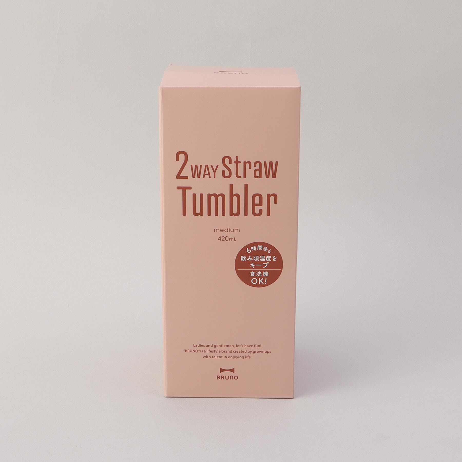 212 KITCHEN STORE「2WAYストロータンブラーM PK ＜BRUNO ブルーノ＞」|グラス・マグカップ|