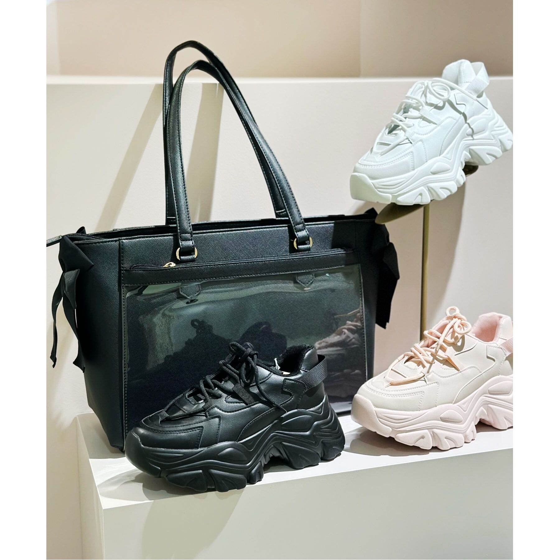 Ober Tashe「推し活の必需品　クリアコンビトート」|トートバッグ|