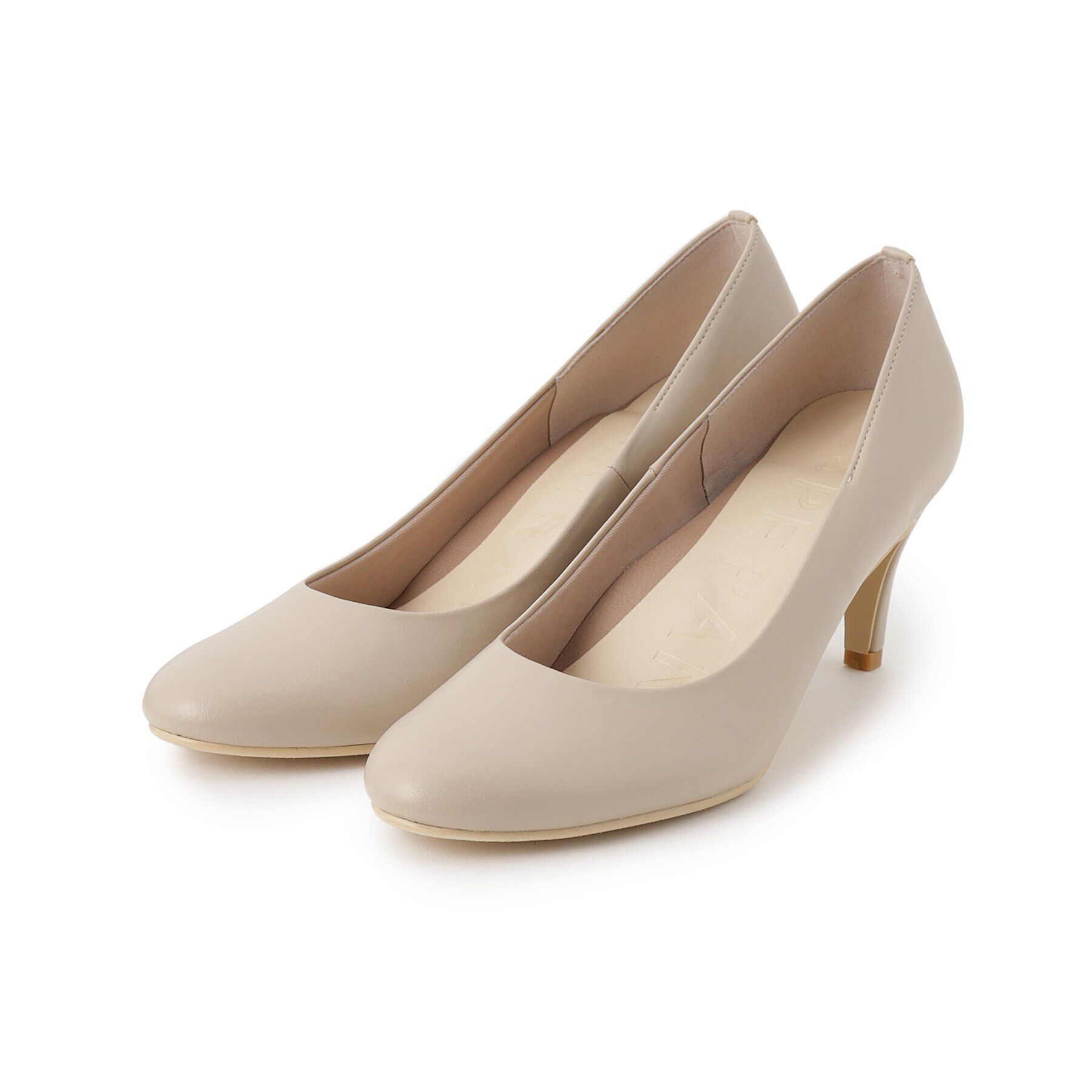 ESPERANZA「ラウンドトゥパンプスEveryDay＜約7cmヒール＞ レイン対応」|パンプス|ベージュ(052)