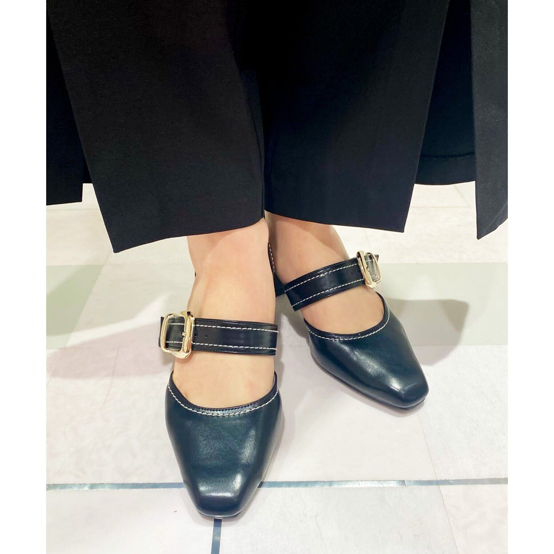 ESPERANZA「セパレートバックルパンプス 24SS」|パンプス|