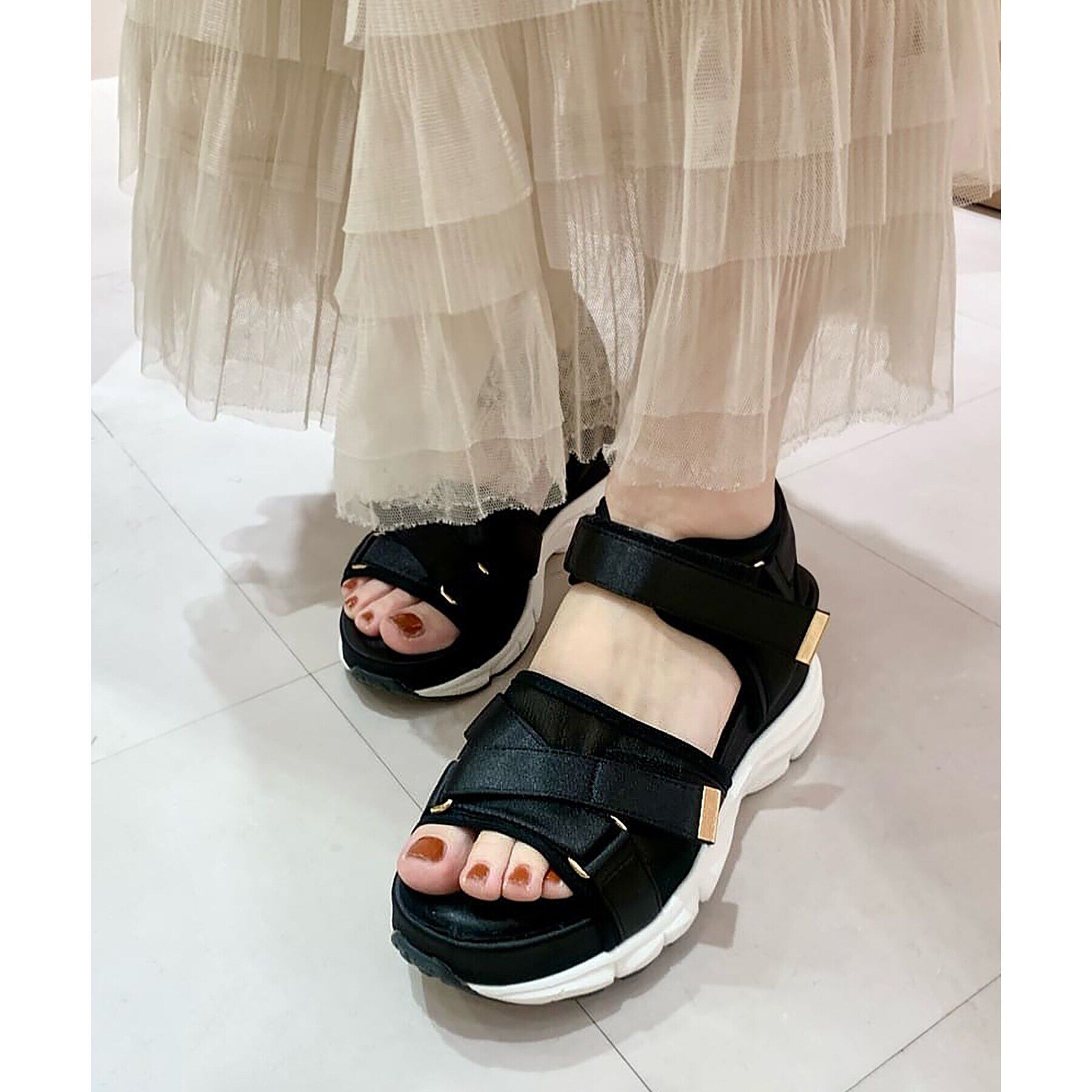 ESPERANZA「チュールベルトスポサン」|サンダル|