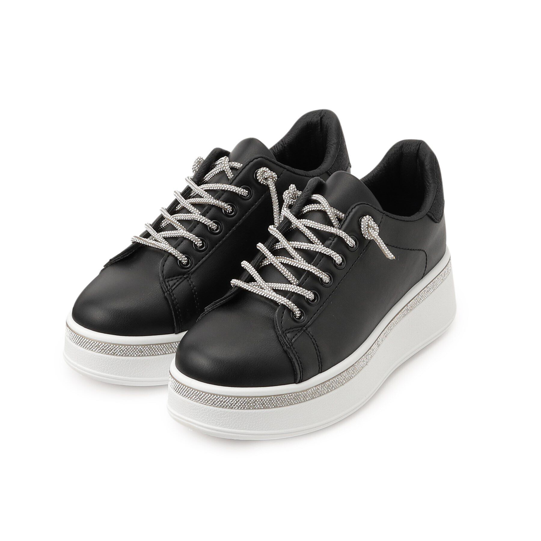 csT&P「厚底キラキラストーン付スニーカー」|スニーカー|