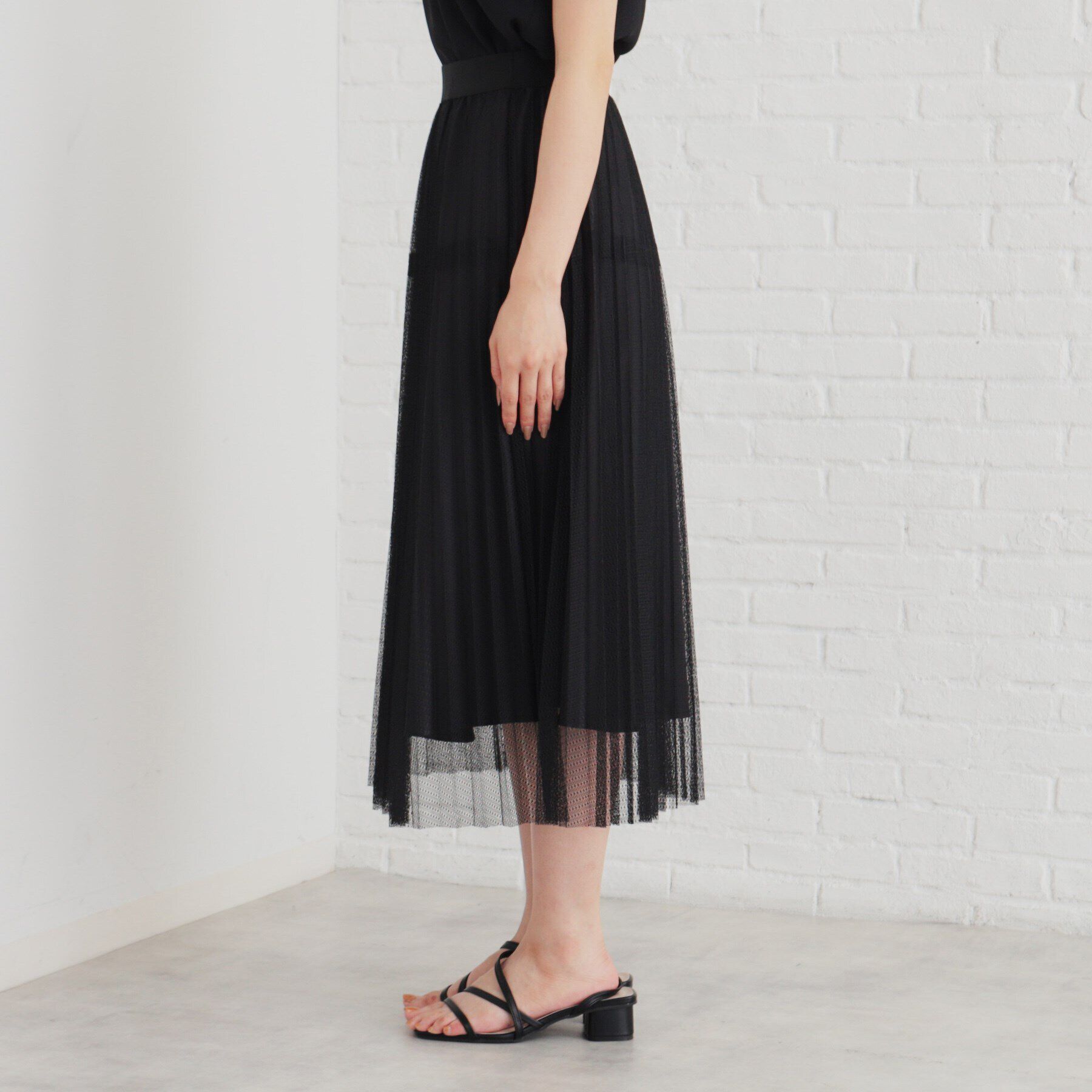 SunaUna「【ウエストゴム／セットアップ可】プリーツスカート」|スカート|