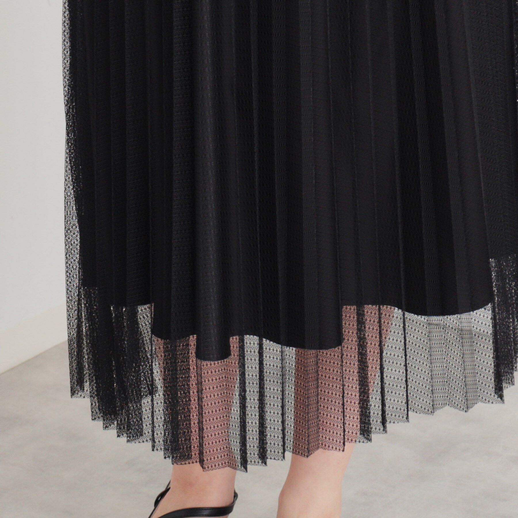 SunaUna「【ウエストゴム／セットアップ可】プリーツスカート」|スカート|