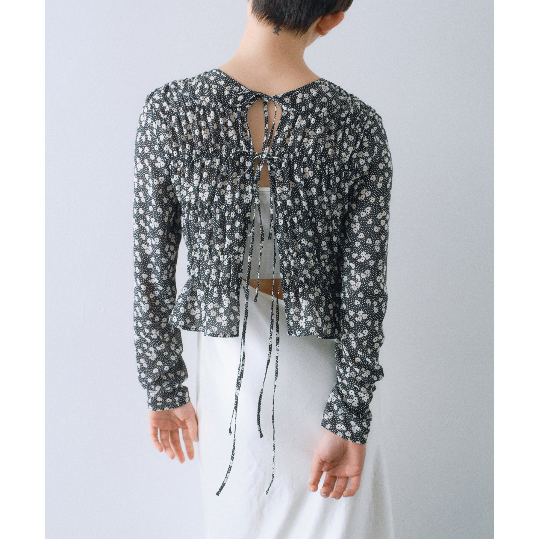 CODE A「petit flower ribbon blouse」|シャツ・ブラウス|