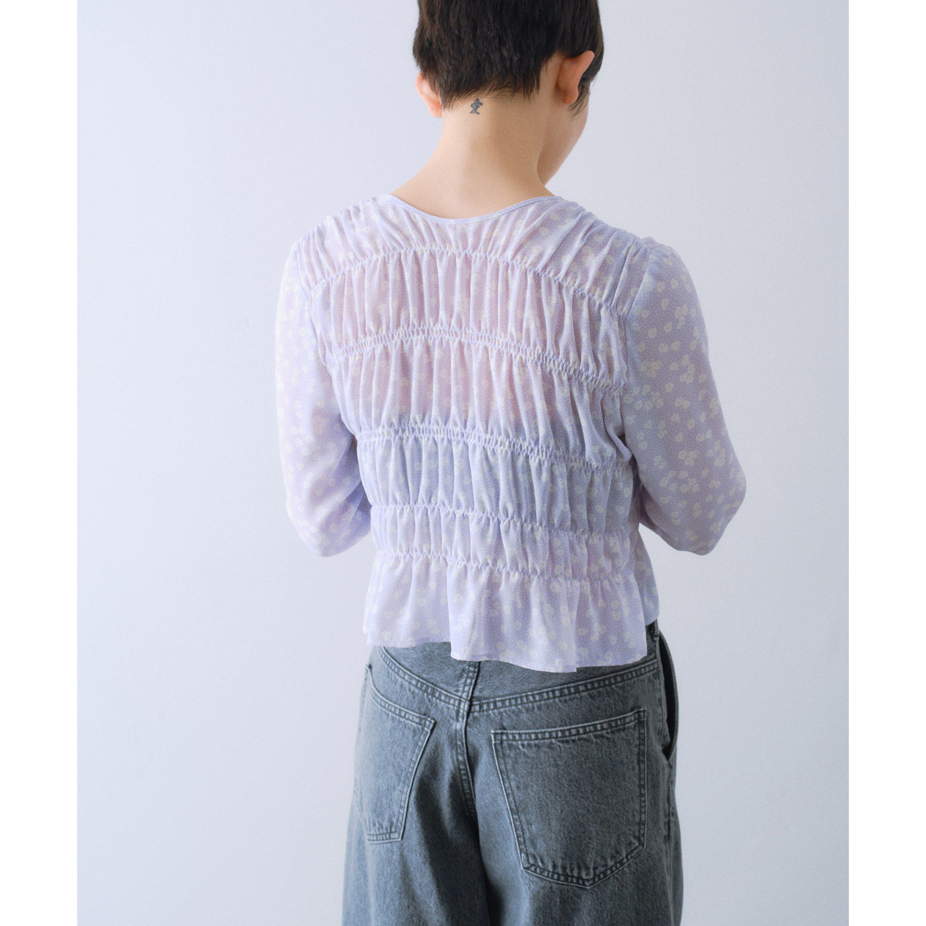 CODE A「petit flower ribbon blouse」|シャツ・ブラウス|