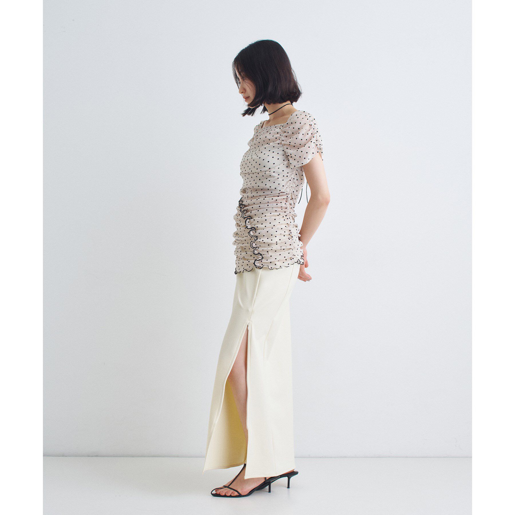 CODE A「tulle dot mini dress」|シャツ・ブラウス|