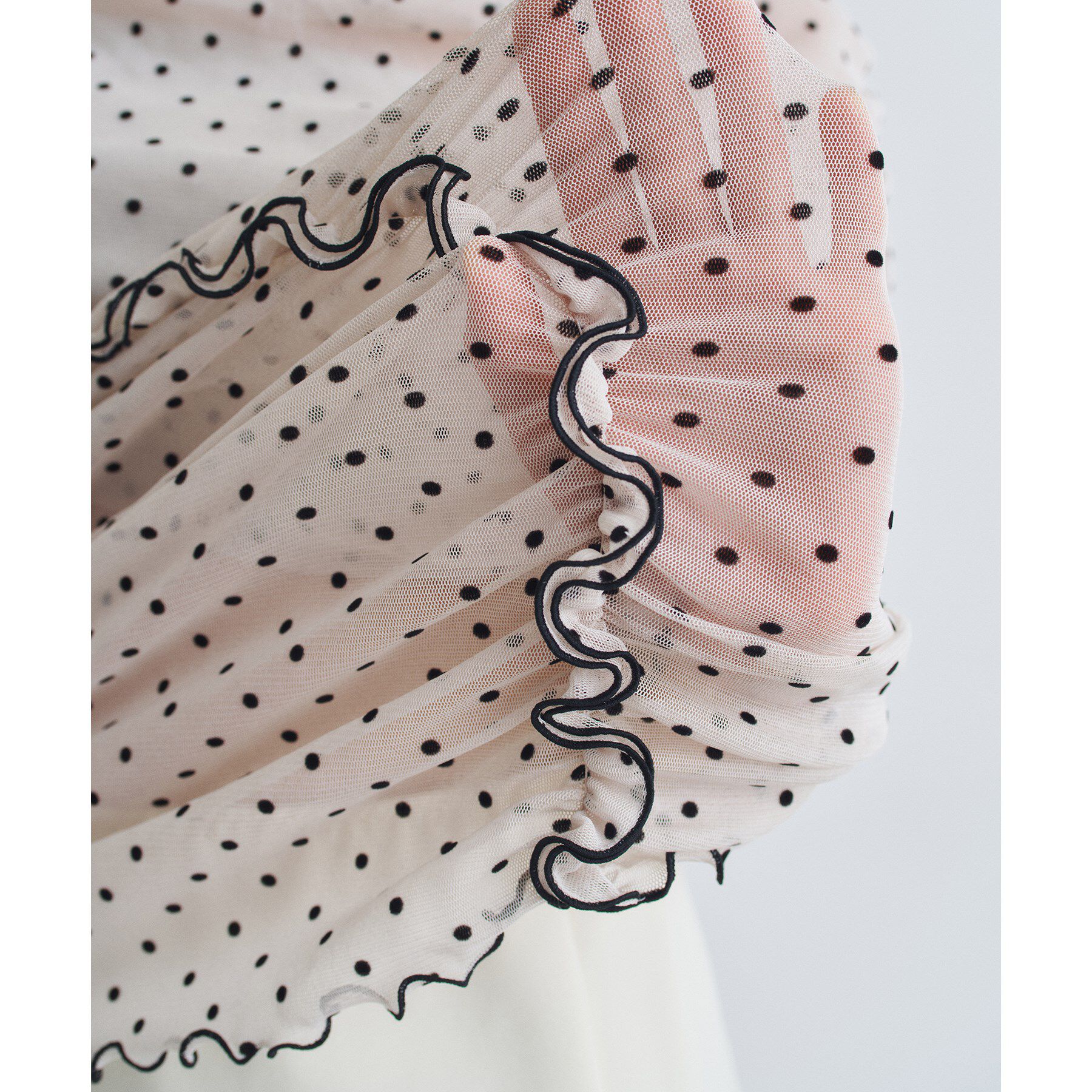 CODE A「tulle dot mini dress」|シャツ・ブラウス|