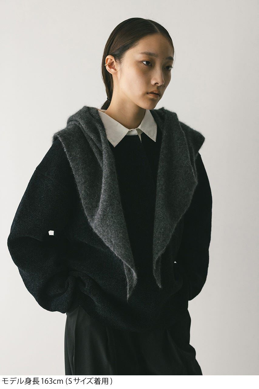 STYLEMIXER「ラガーニットトップ」|ニット・セーター|BLK