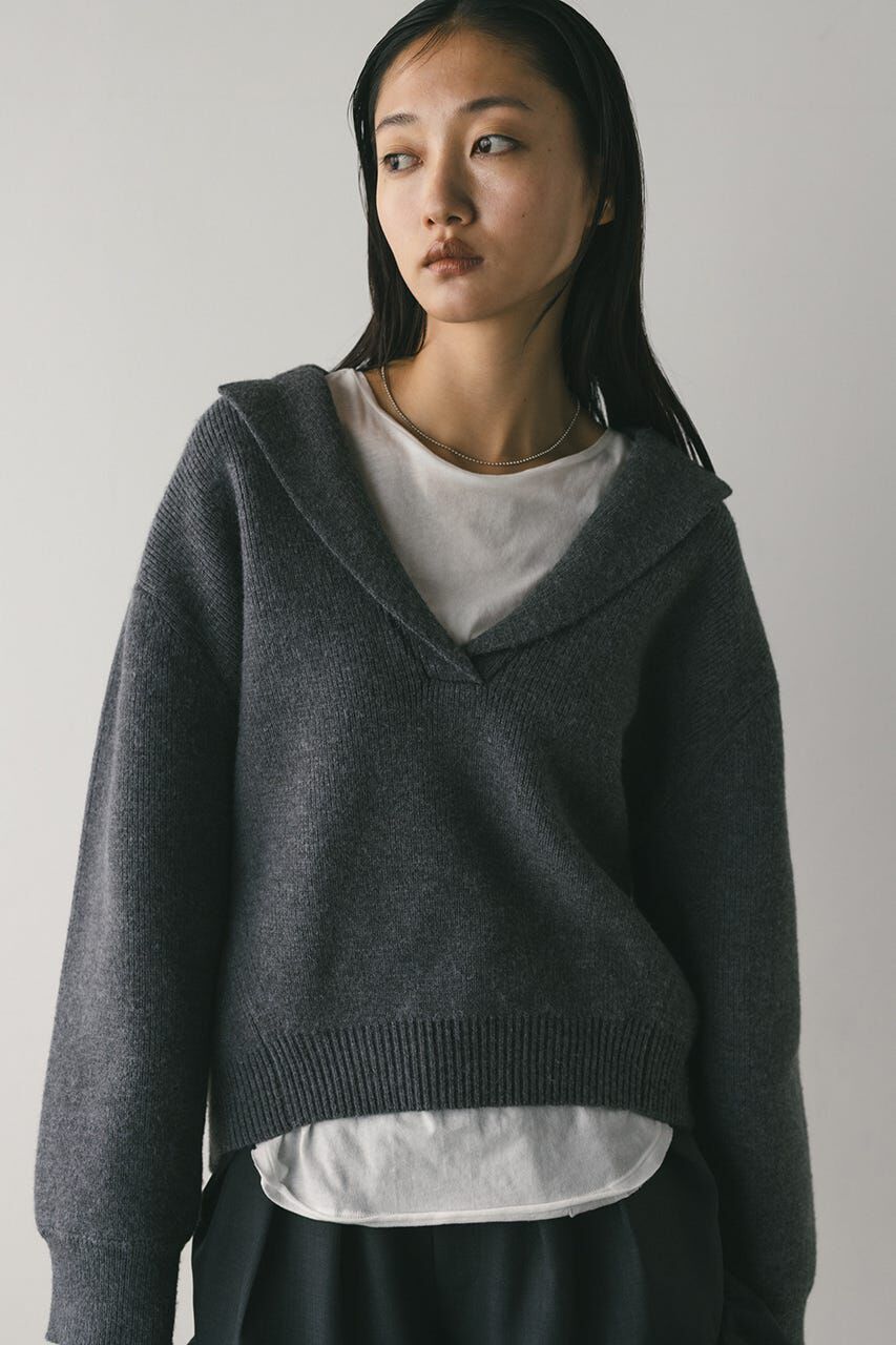 STYLEMIXER「テーラーカラーニットトップ」|ニット・セーター|